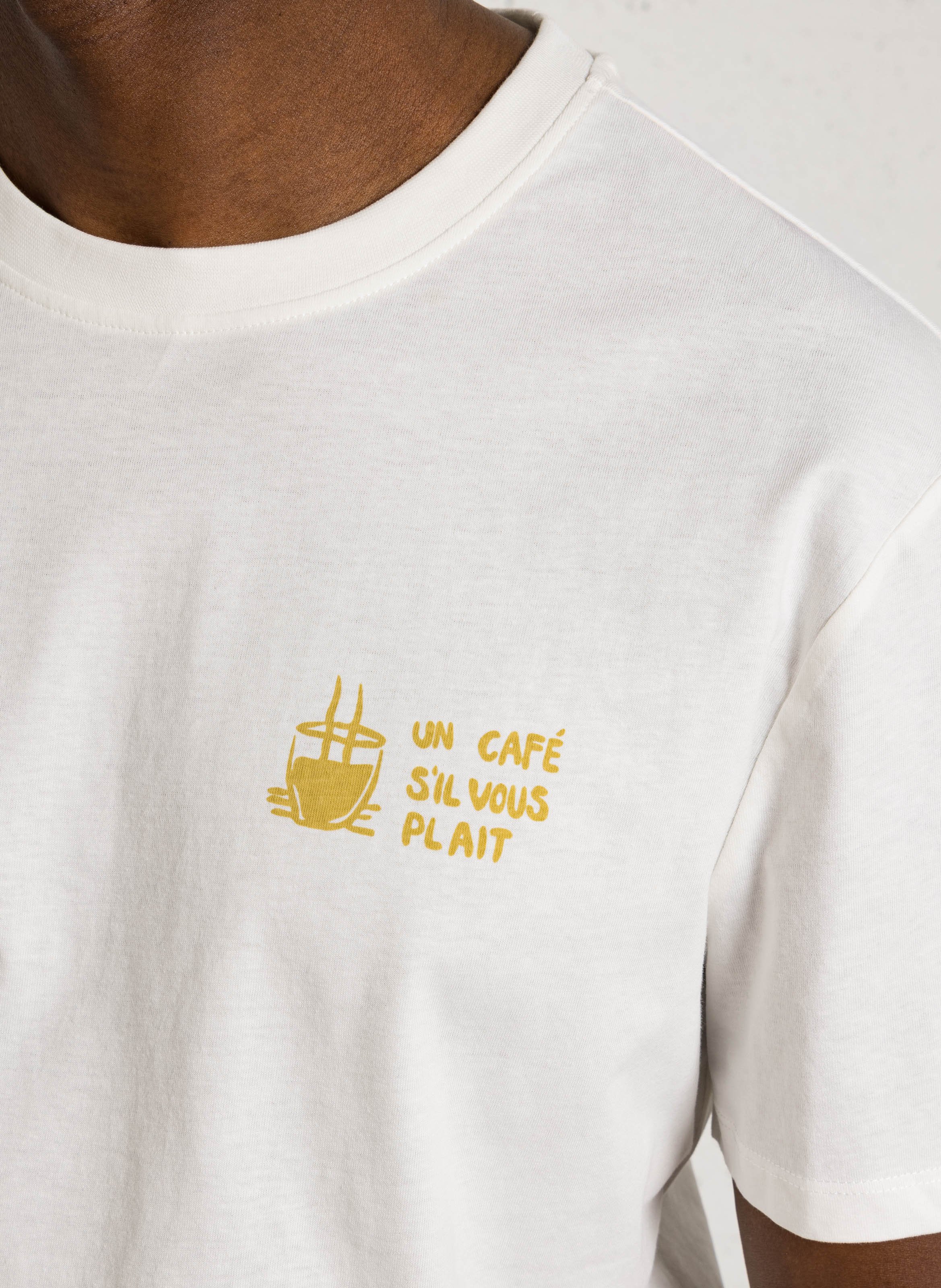 Camiseta de algodón recta serigrafiada CASUAL FRIDAY Blanco