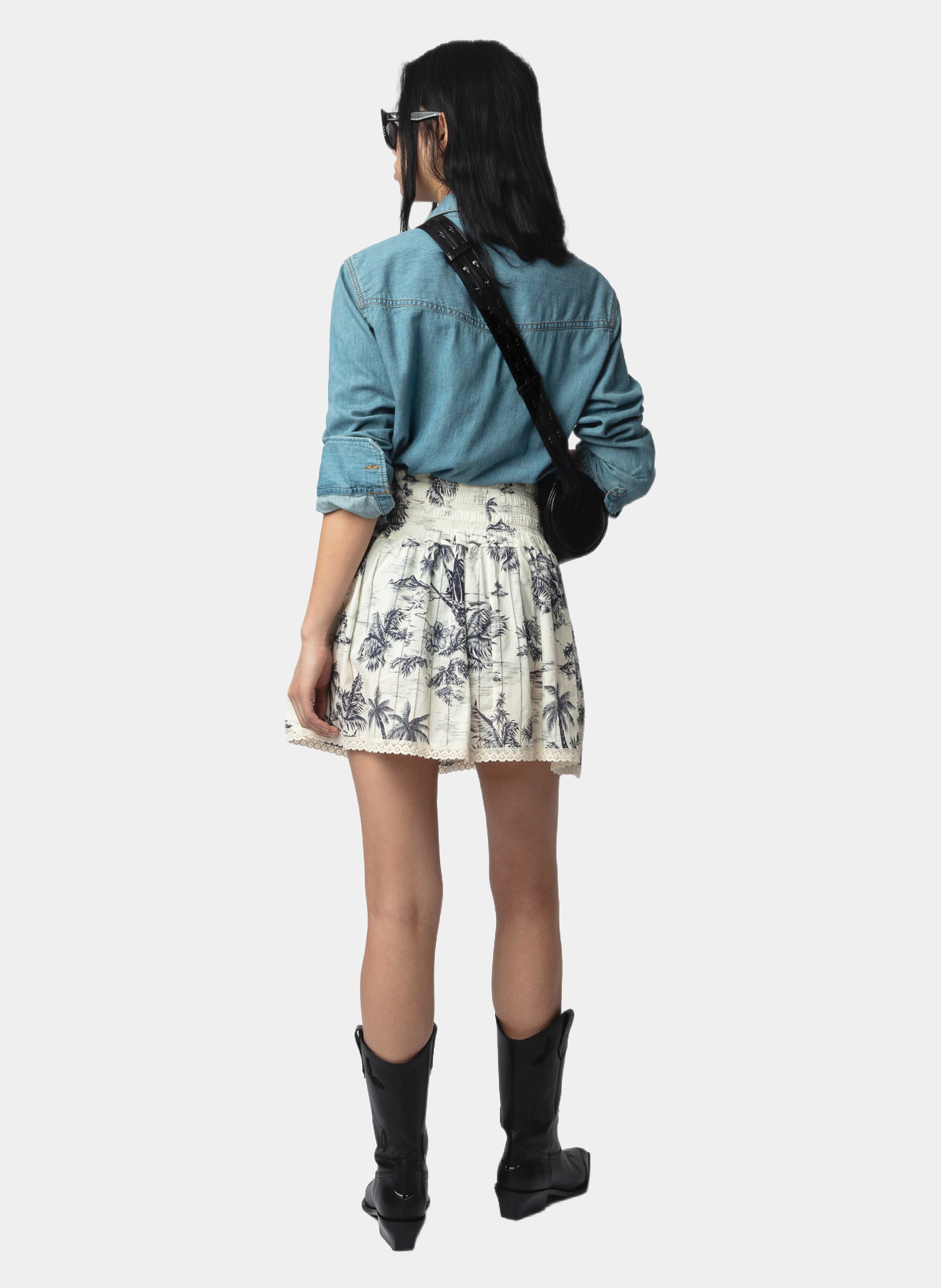 Chemise droite en coton ZADIG&VOLTAIRE Bleu