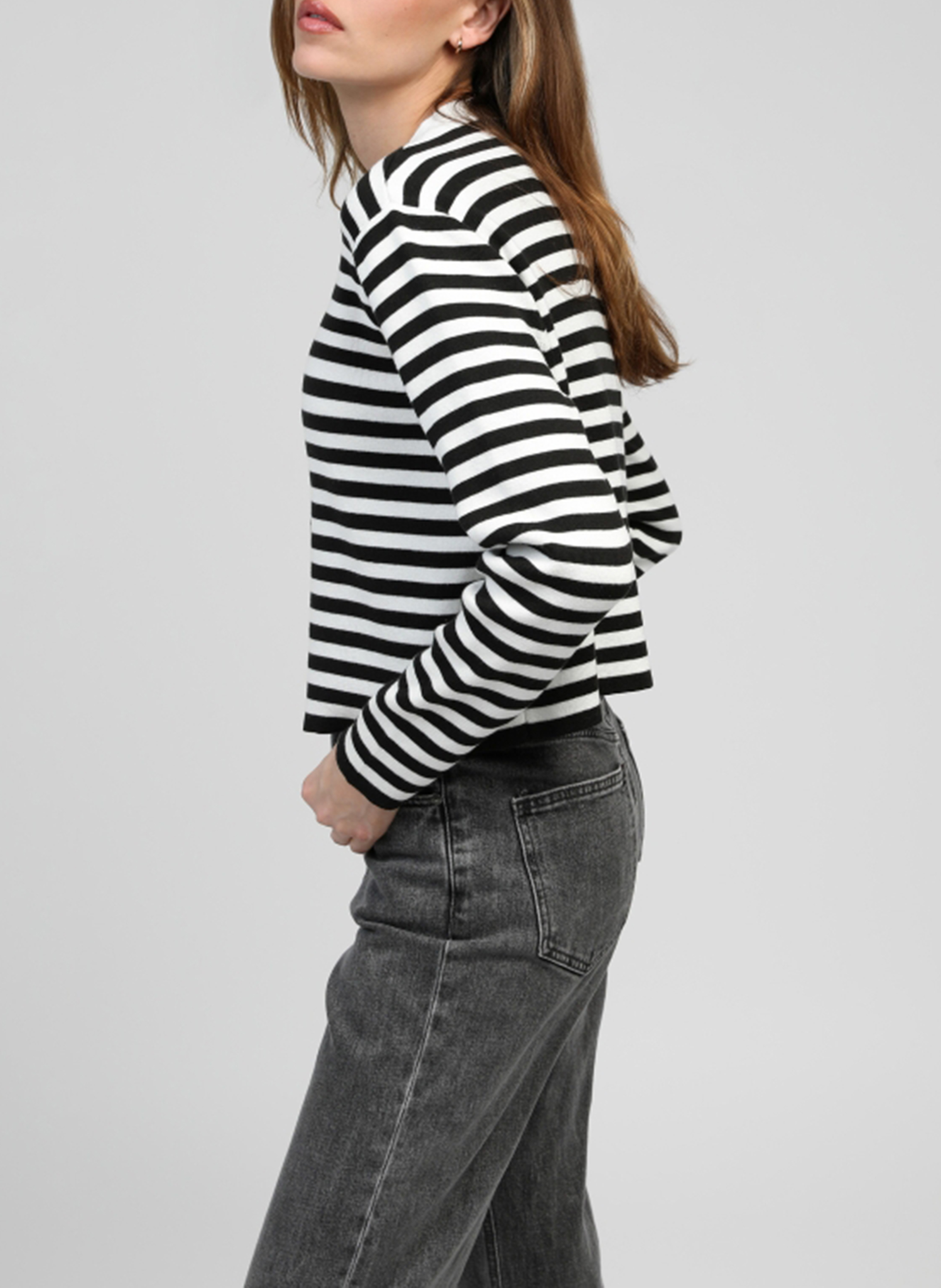 Buttoned striped cardigan AN'GE Beige