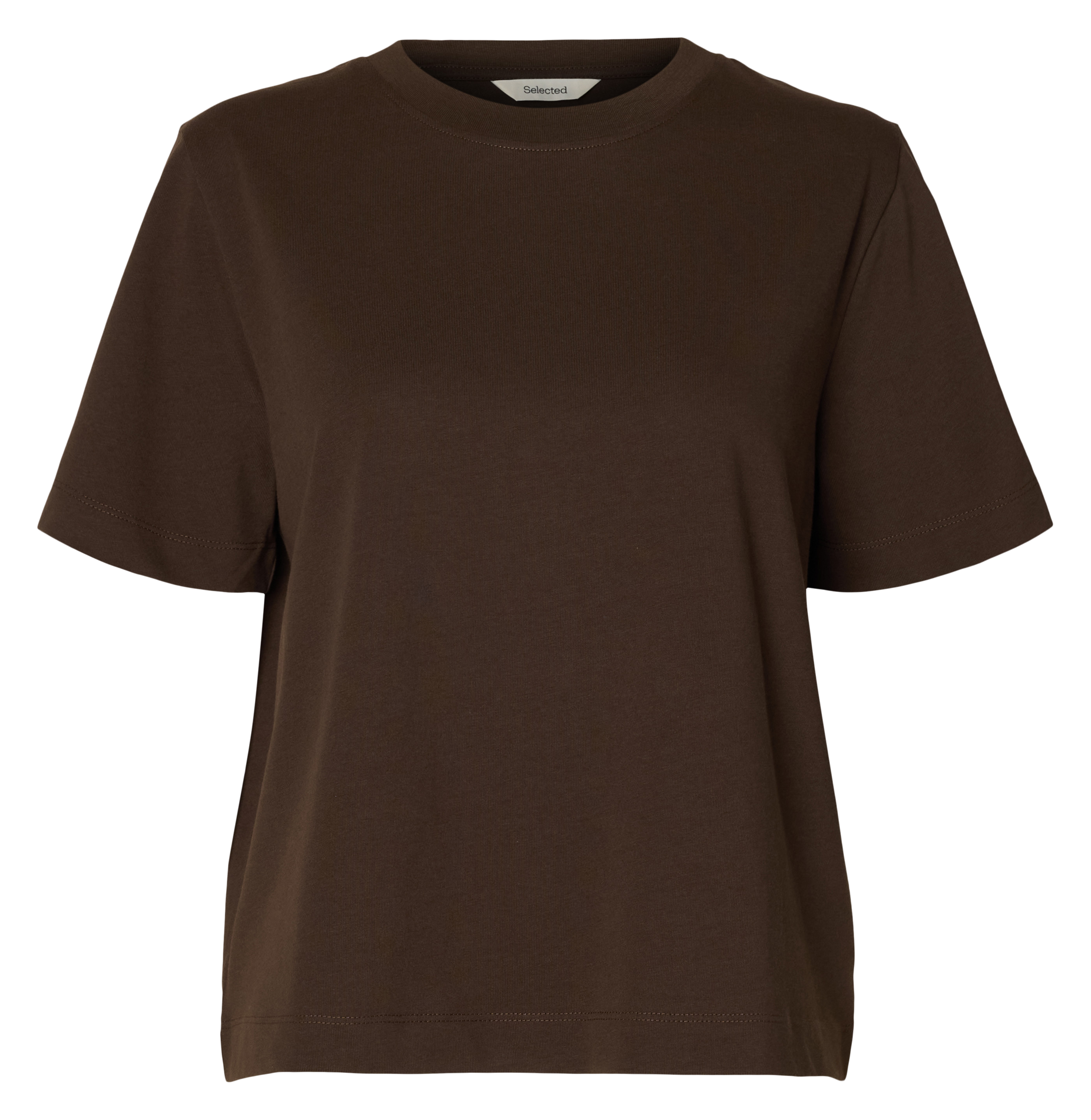 Oversize-T-Shirt aus Bio-Baumwolle | Braun SELECTED Damen