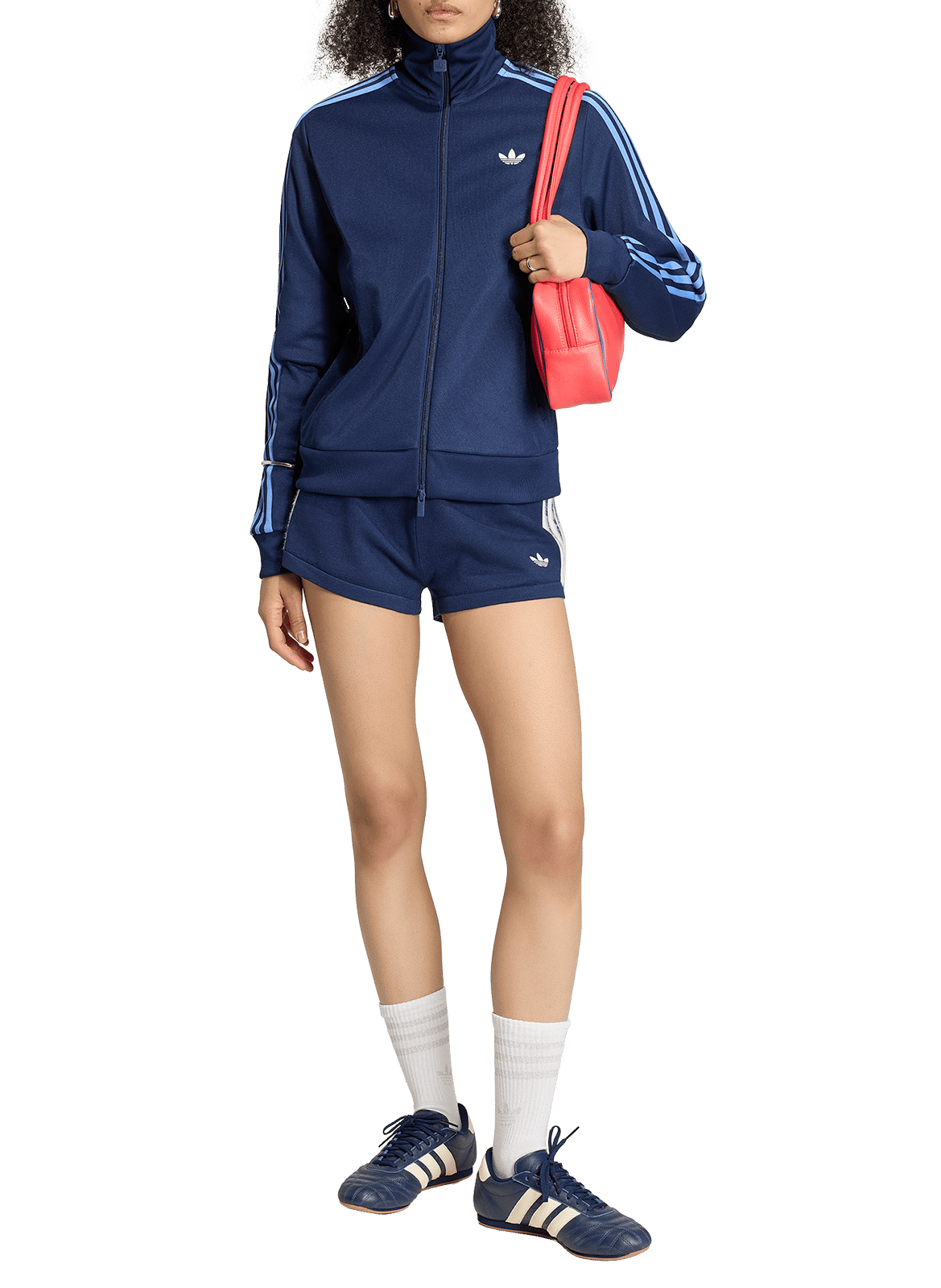Jas met opstaande kraag in effen kleur ADIDAS Blauw