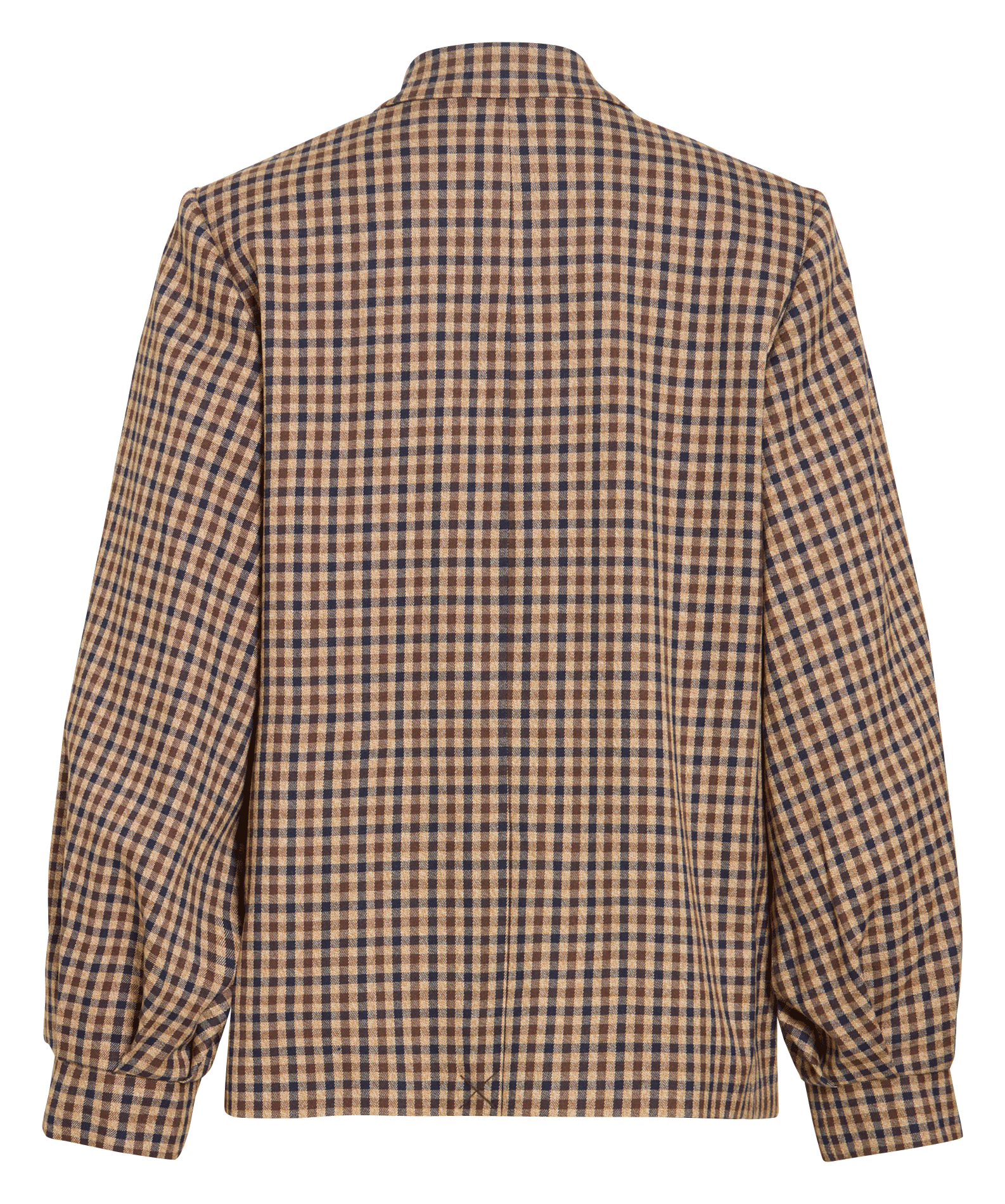 Checked tailored jacket VILA Brown