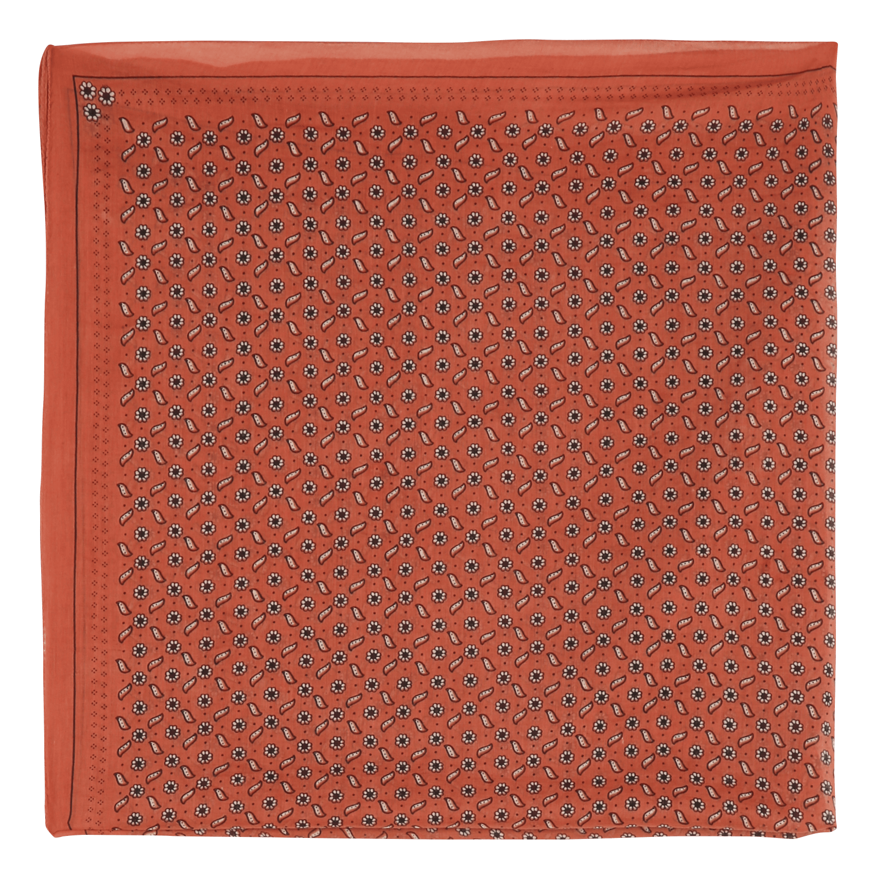 Foulard imrpimé fleuri en coton DES PETITS HAUTS Rose