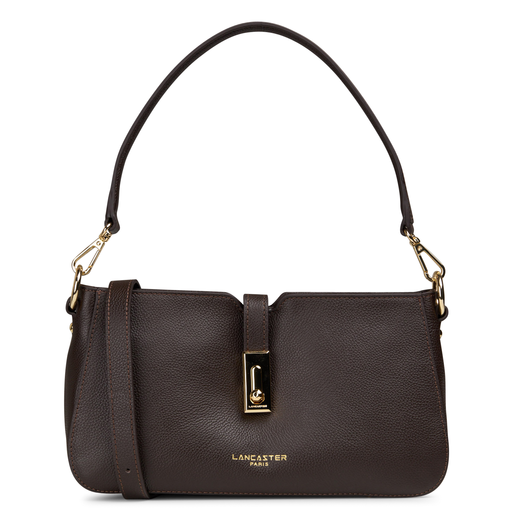 Sac à main rectangle en cuir de vachette LANCASTER PARIS