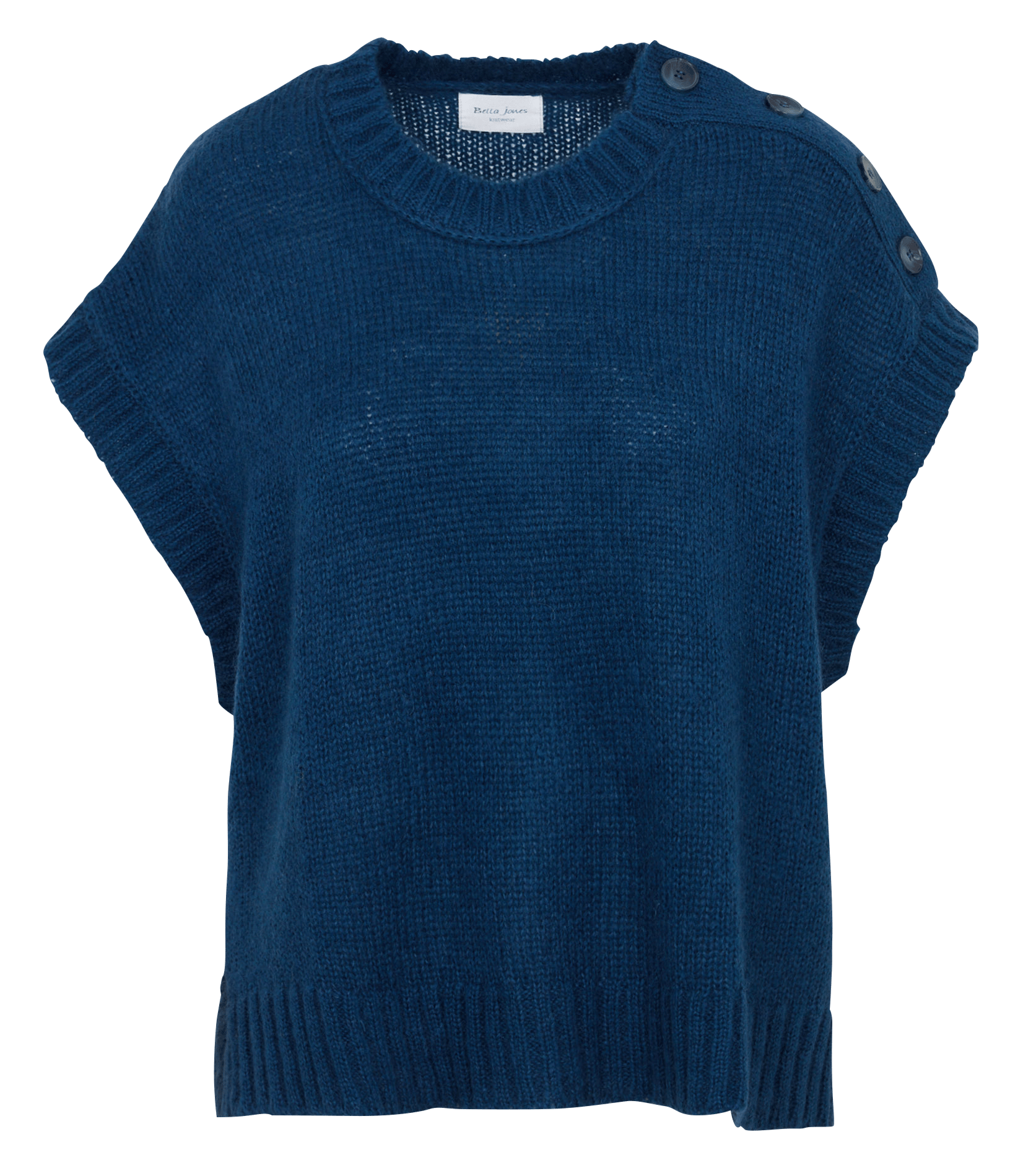 Maglione scollo tondo in misto lana BELLA JONES Blu