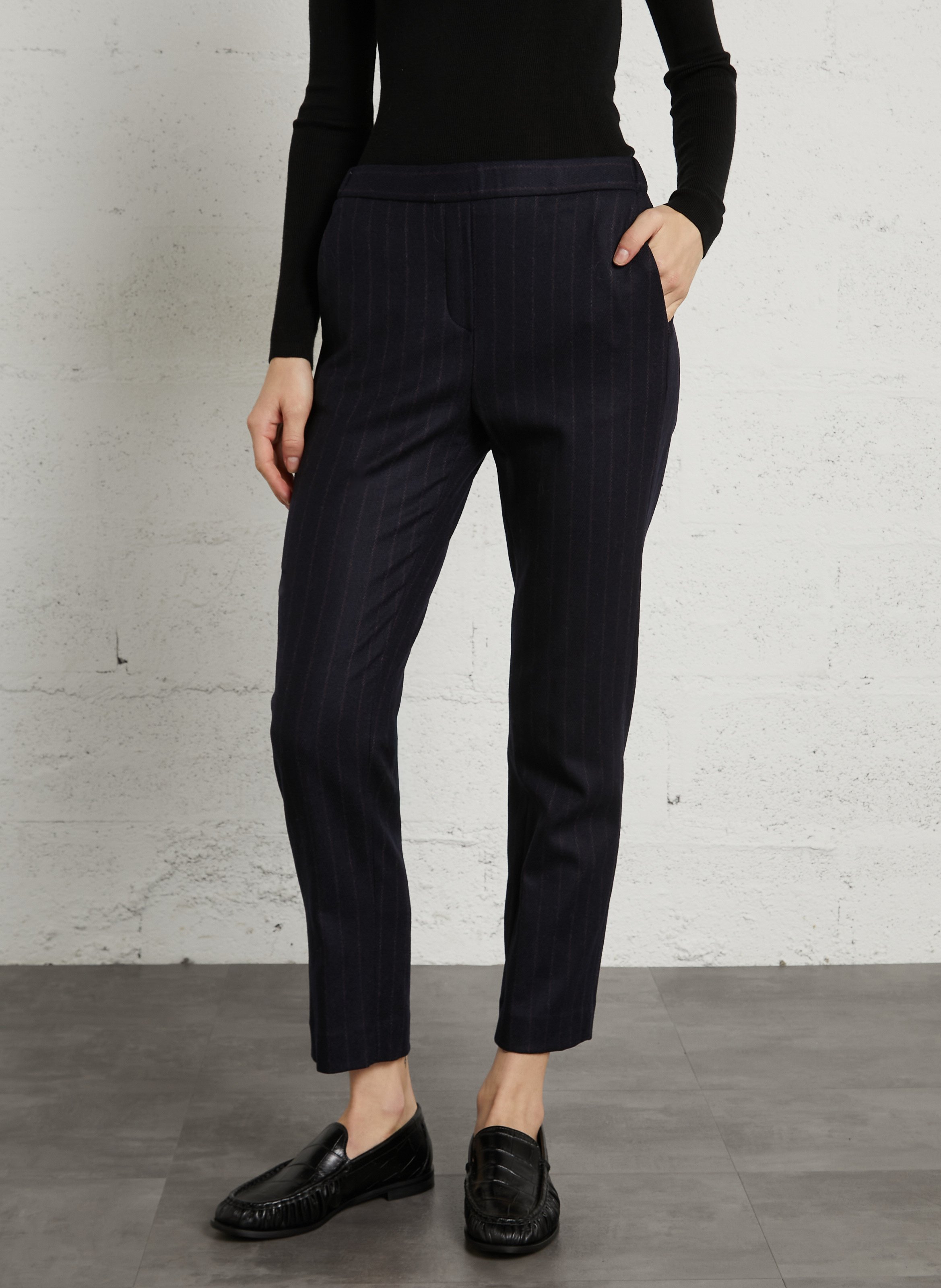 Straight wool-blend pants DIEGA Multicolored