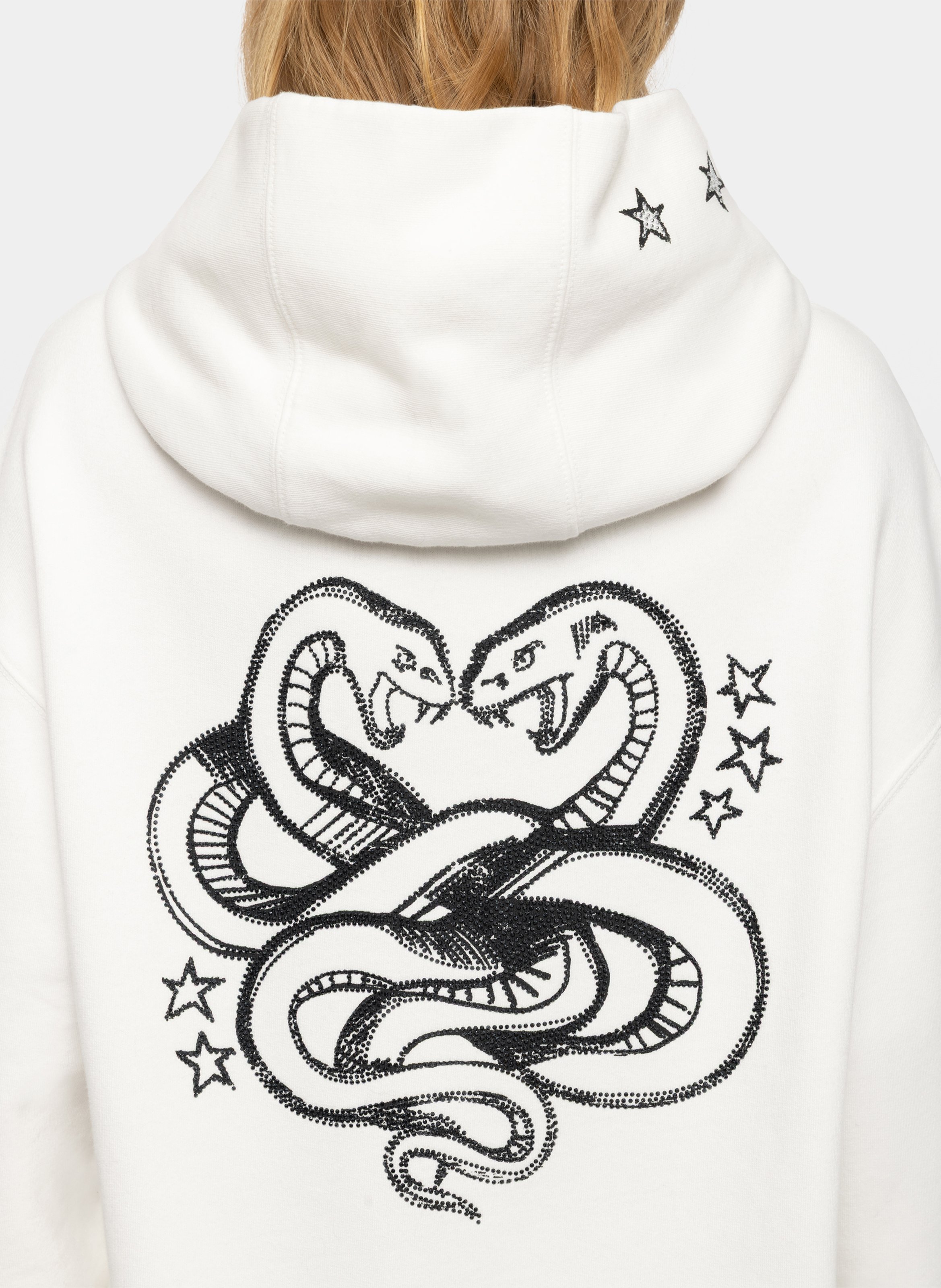 Straight-cut cotton hoodie ZADIG&VOLTAIRE White