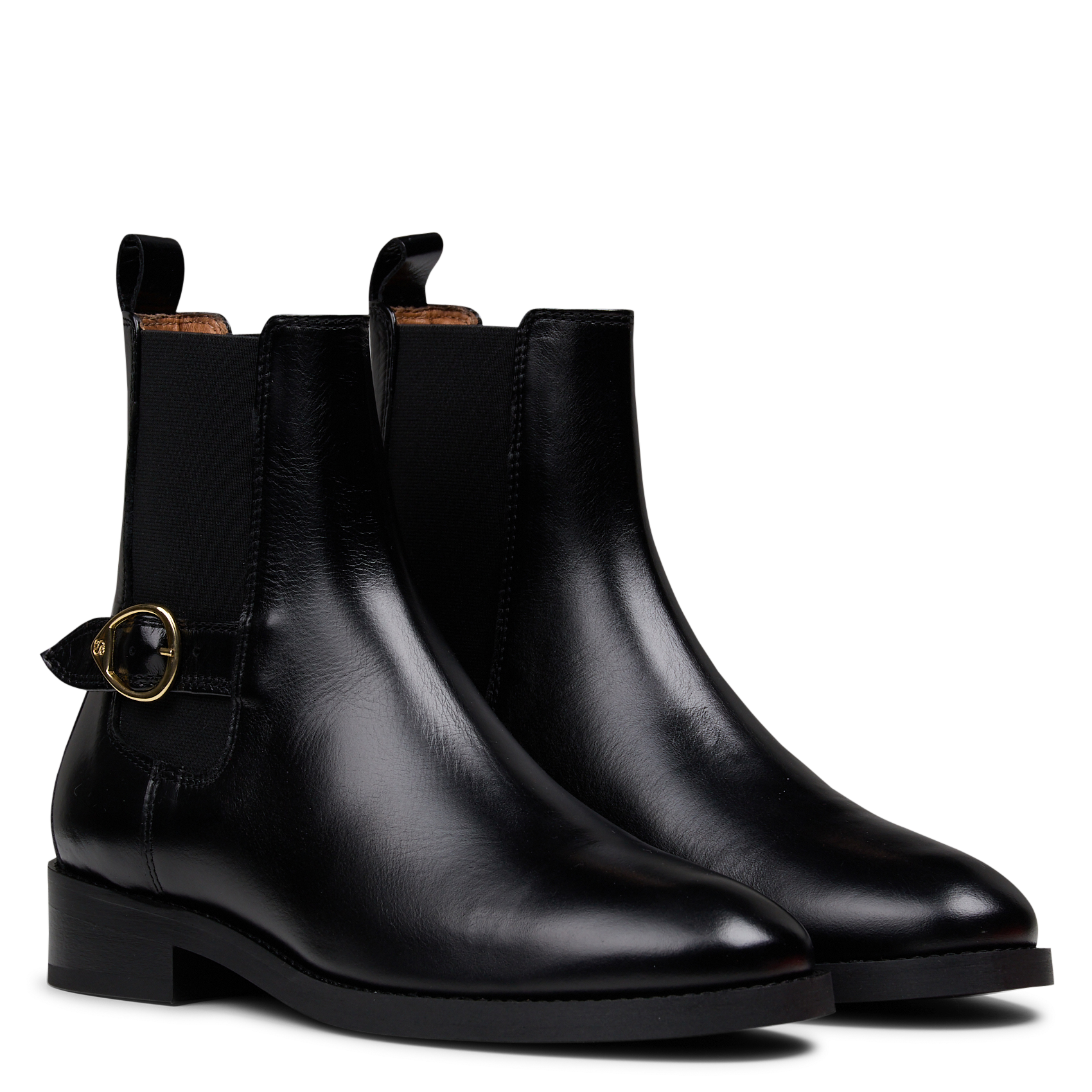 Bottines en cuir SOCQUE PARIS Noir