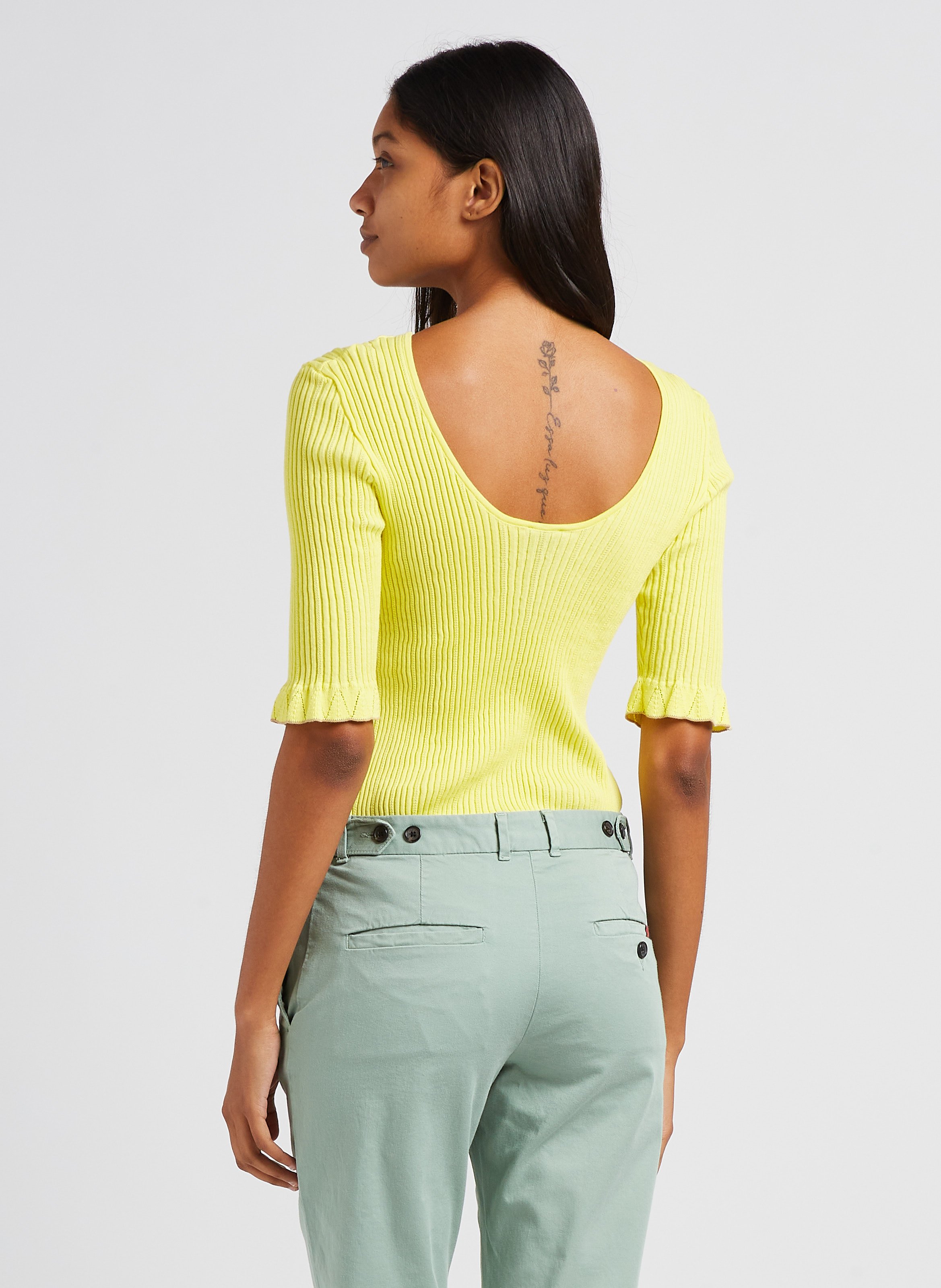 Pull col rond moulant PAUL SMITH Vert