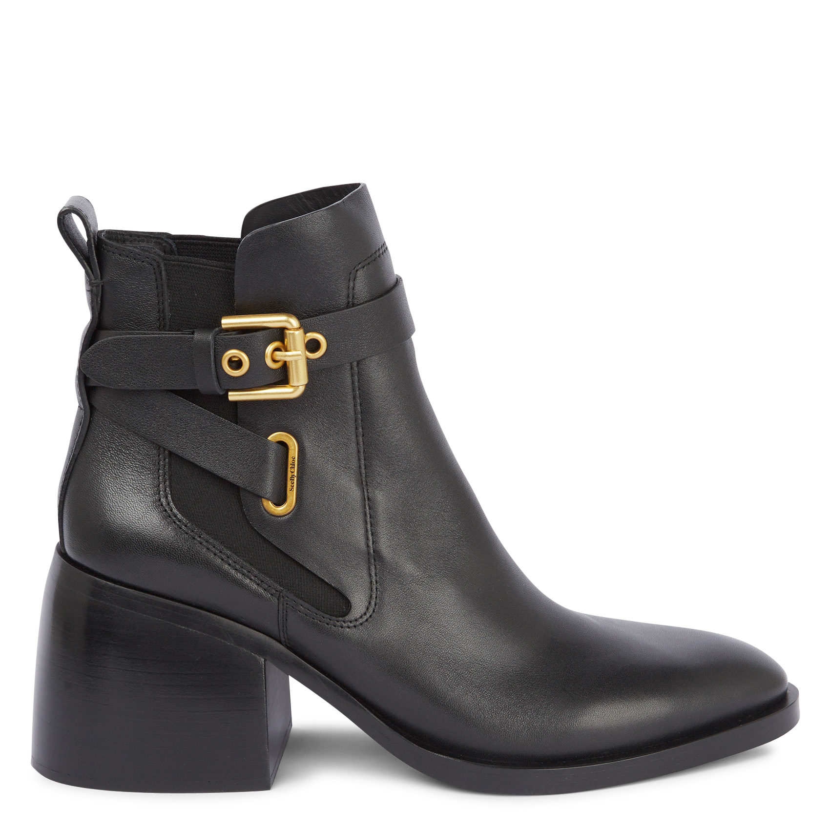 Leather mid-calf boots SEE BY CHLOE Black