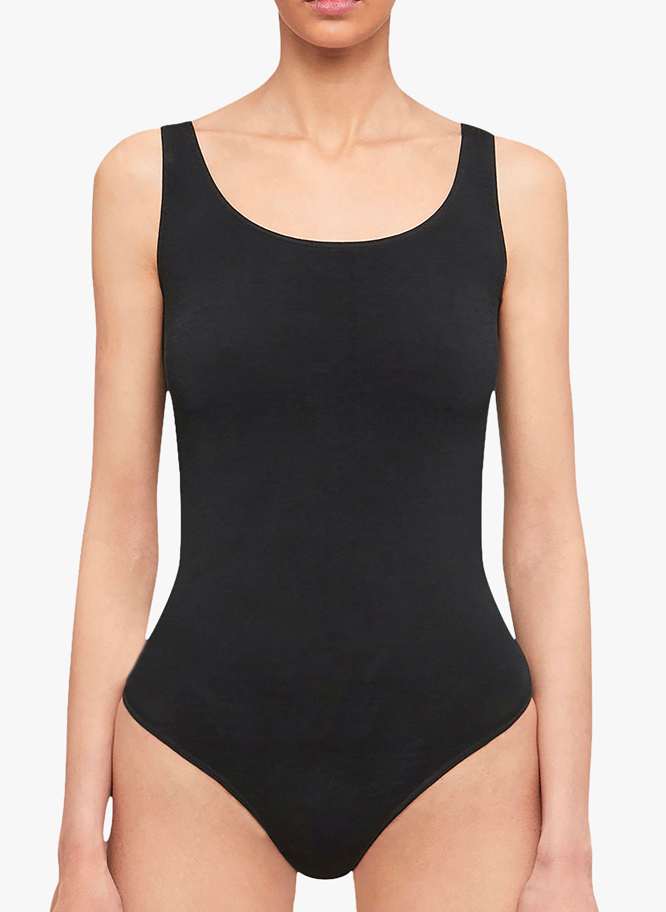 Body en coton mélangé WOLFORD Noir