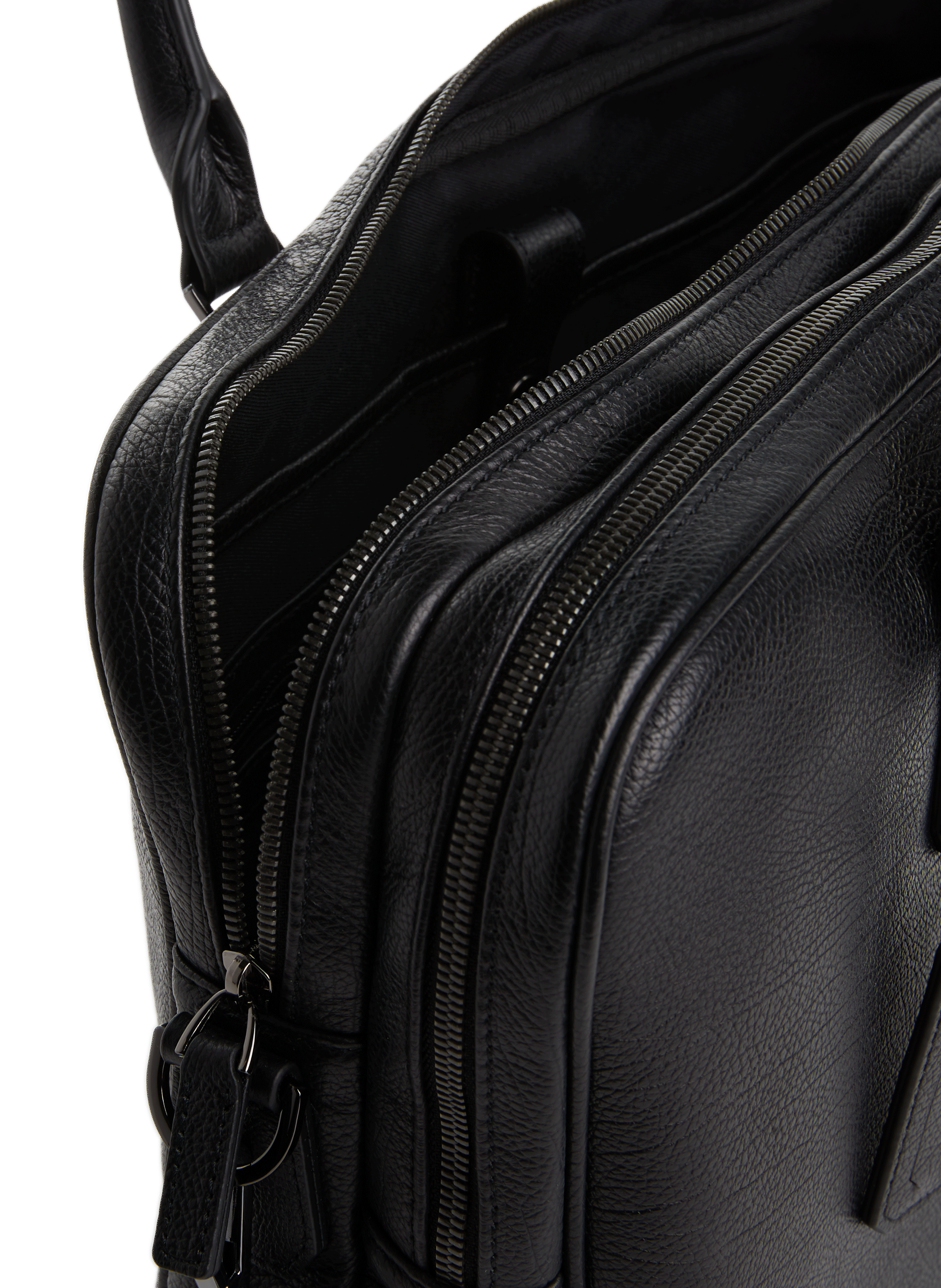 Dokumententasche aus Leder SAISON 1865 Schwarz