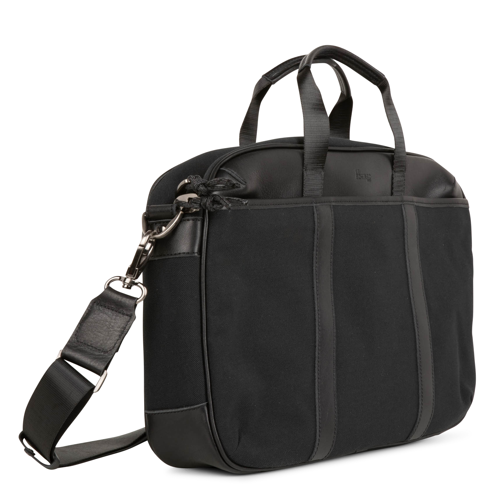 Dokumententasche in zweifarbigem Leder-Look SIR EDWARD Schwarz