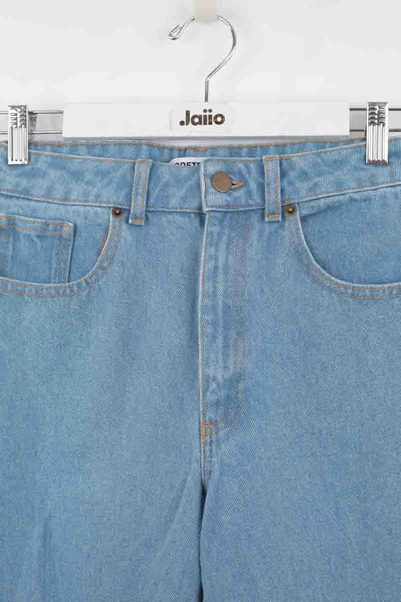 Jean droit en coton MODETROTTER - Seconde Main Bleu