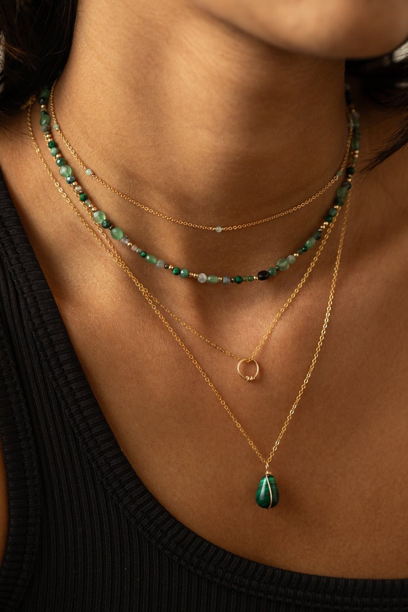 Venus necklace - mint YAY Green