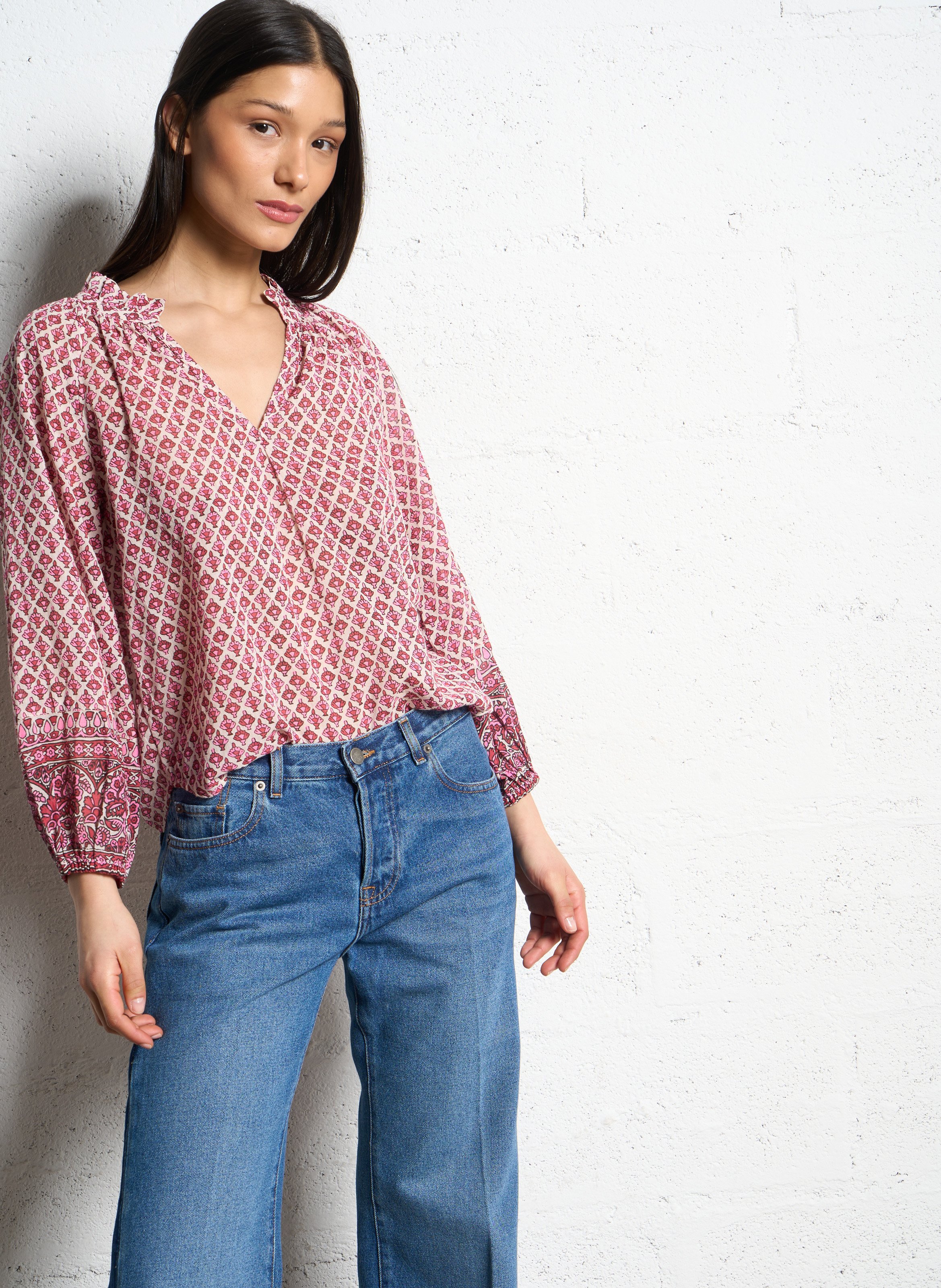 Jean flare à détails sur les côtés BA&SH Bleu