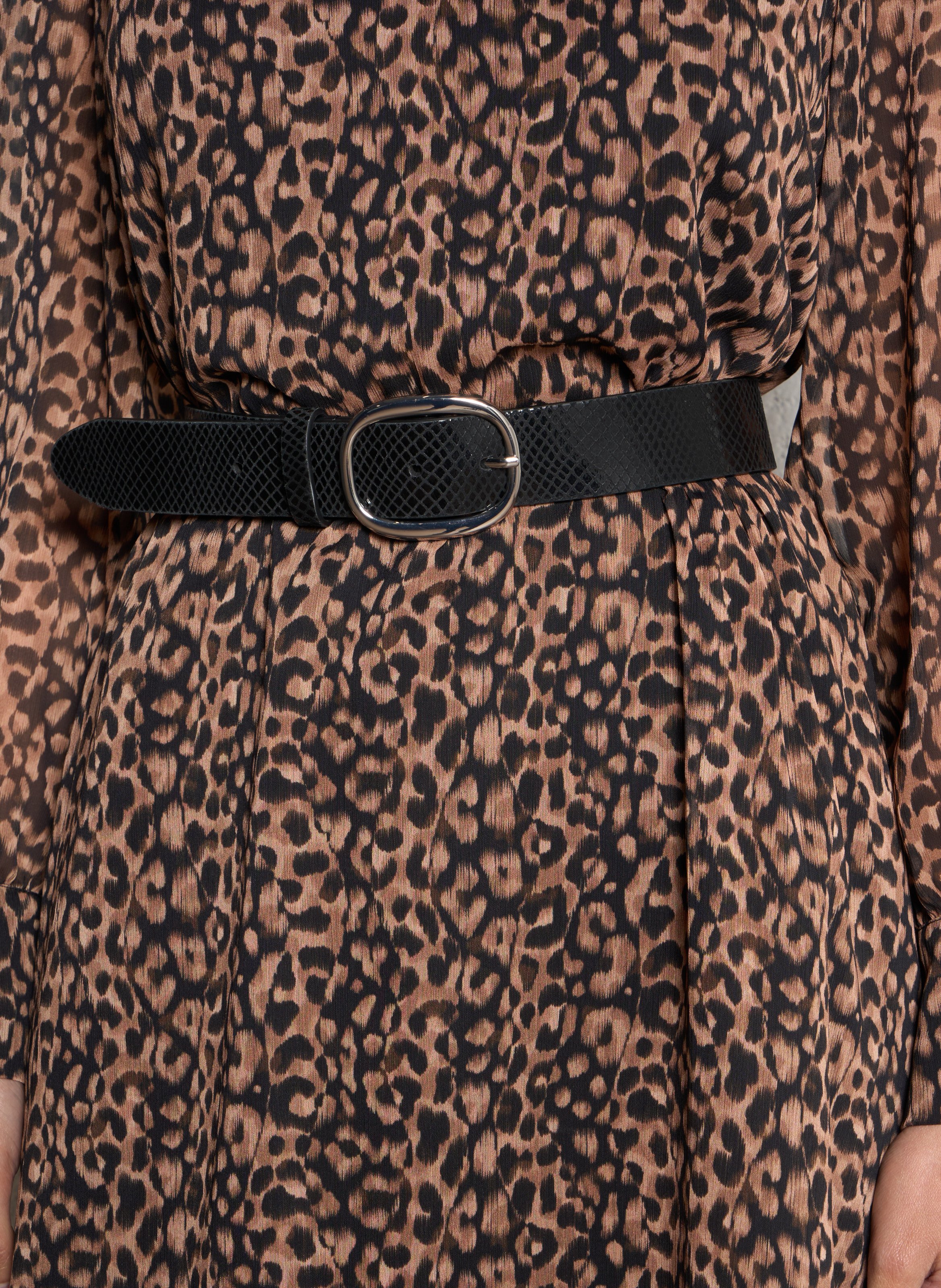 Ceinture en cuir ONE STEP Noir