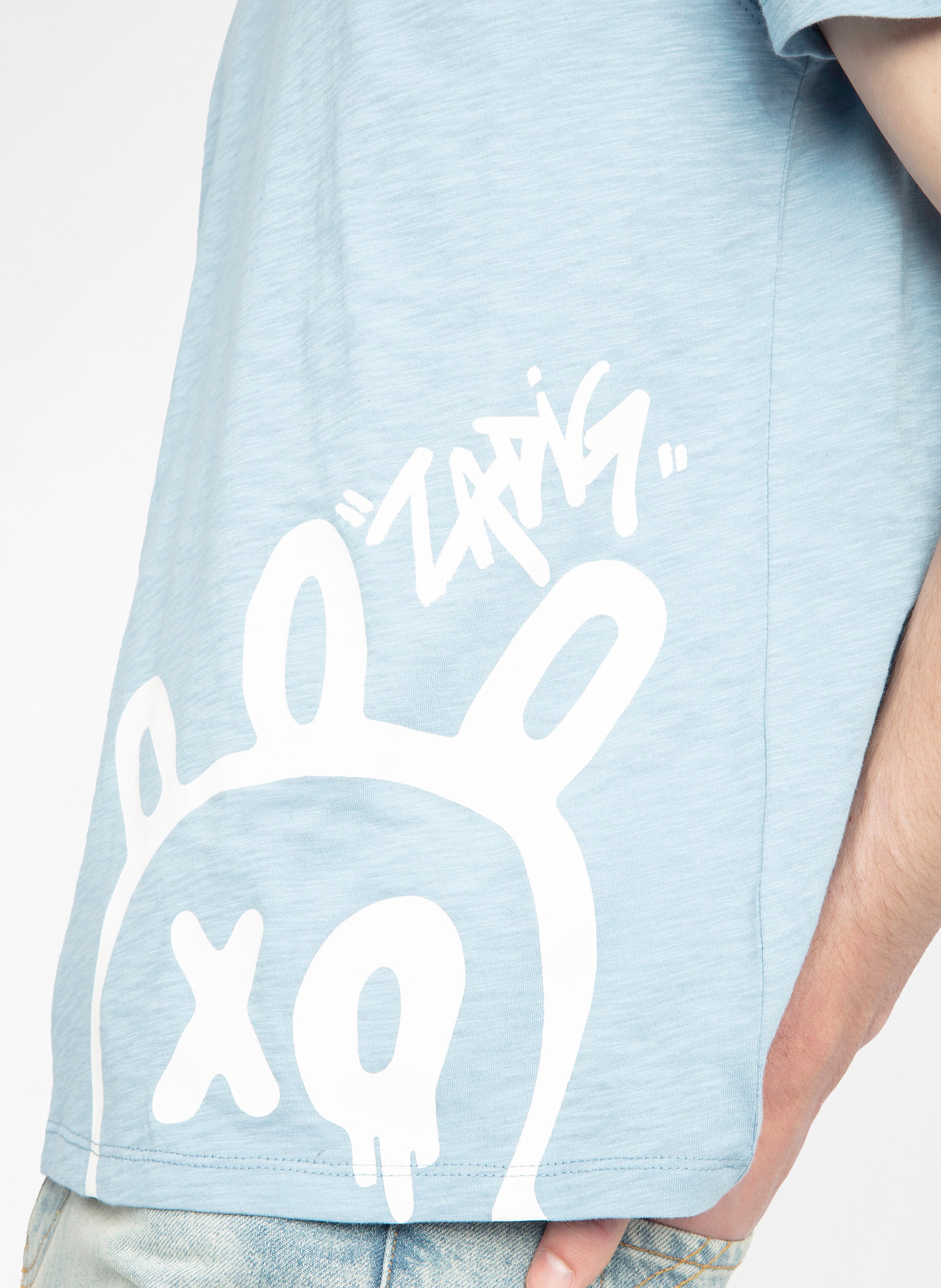 Tee-shirt col rond en coton ZADIG&amp;VOLTAIRE Bleu