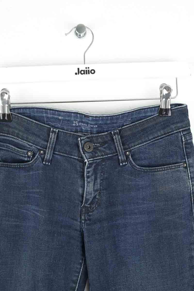 Cotton skinny jeans LEVI'S - Seconde main Blue