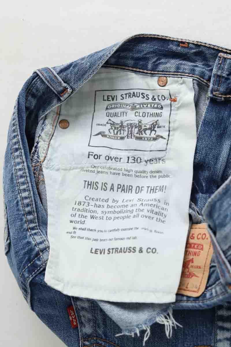 Cotton mini shorts LEVI'S - Seconde main Blue