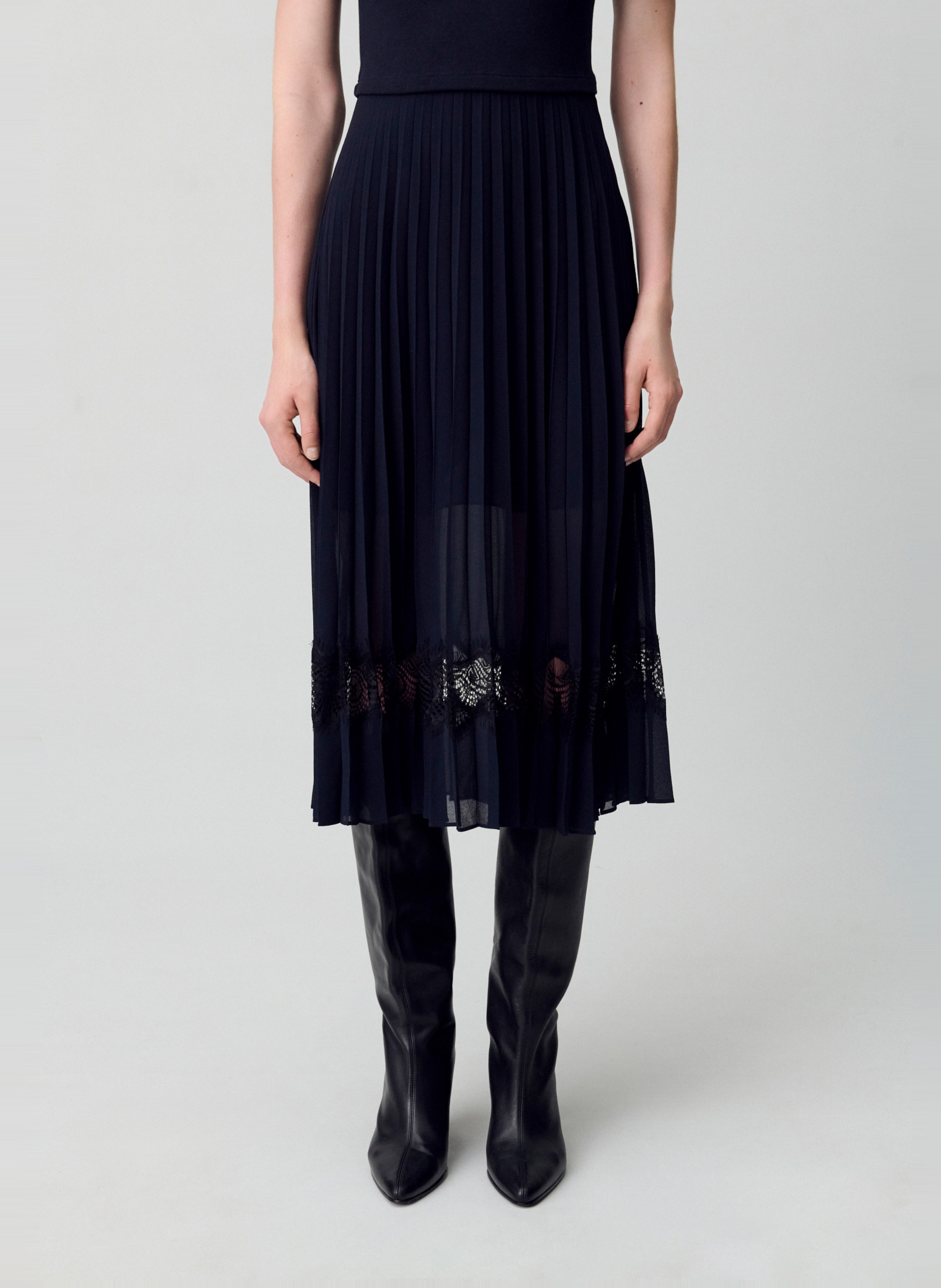 Robe longue à jupe plissée CLAUDIE PIERLOT Multicolore