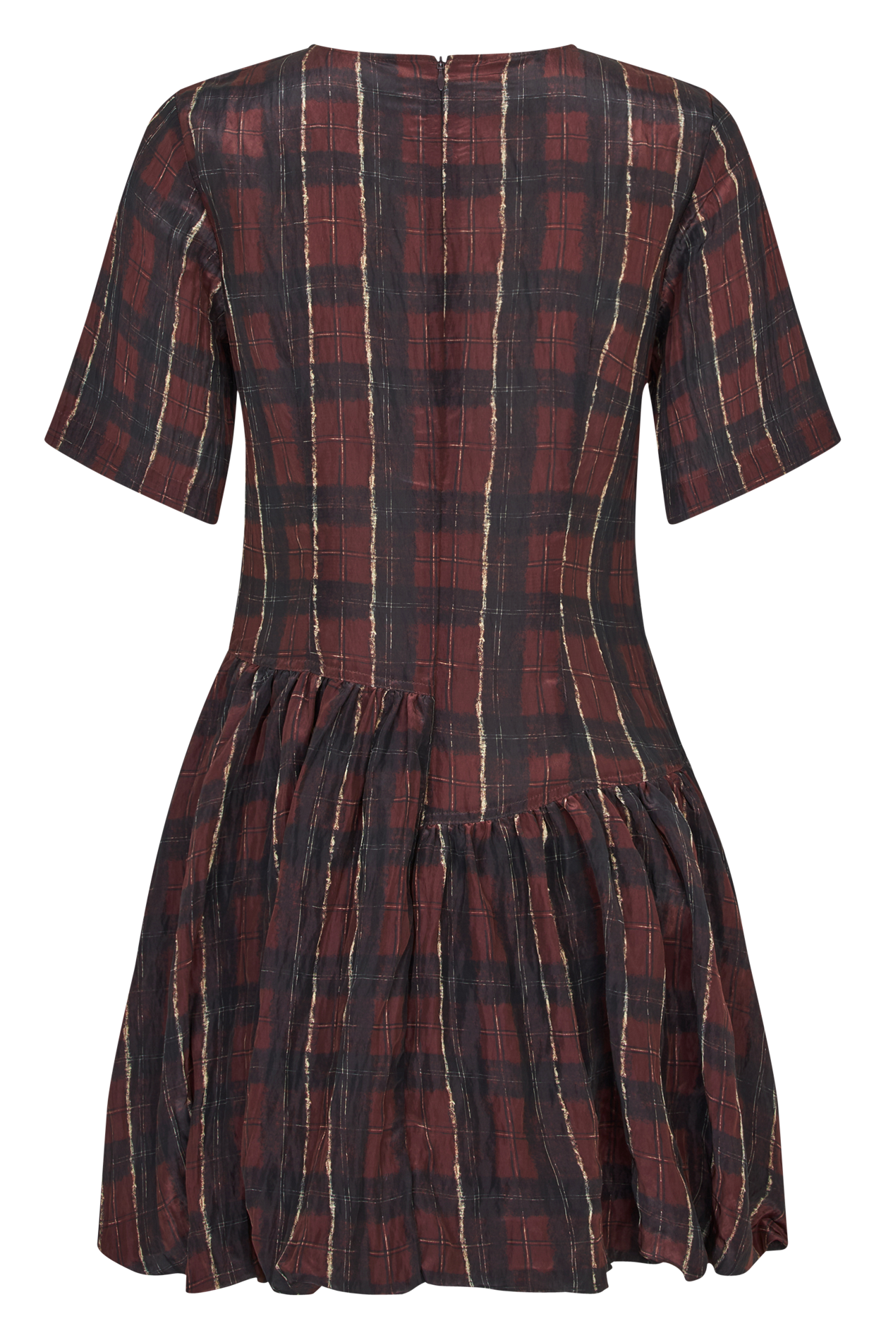 Robe courte col rond imprimé BAUM UND PFERDGARTEN Prune