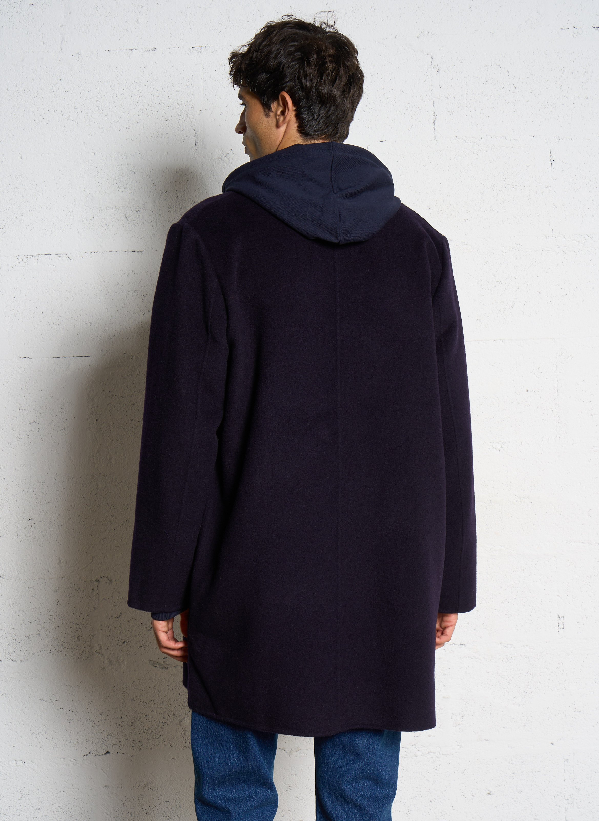 Manteau oversize en laine mélangée PAUL SMITH Bleu
