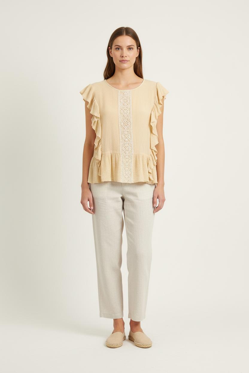 Blouse LOUISE MISHA - Seconde Main Beige