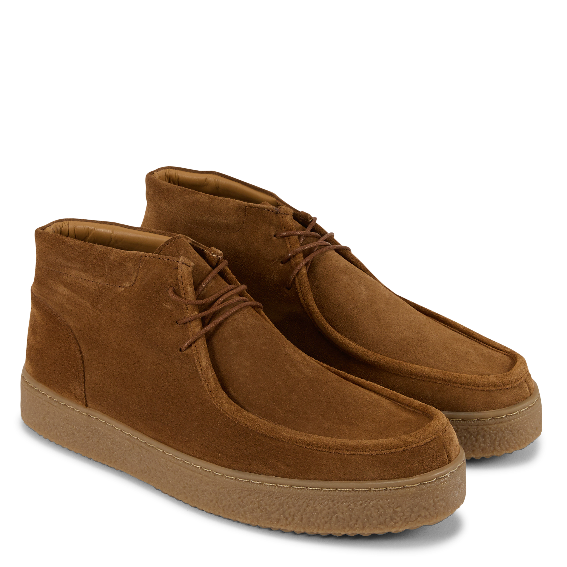 Boots à lacets en cuir suédé BOBBIES Marron