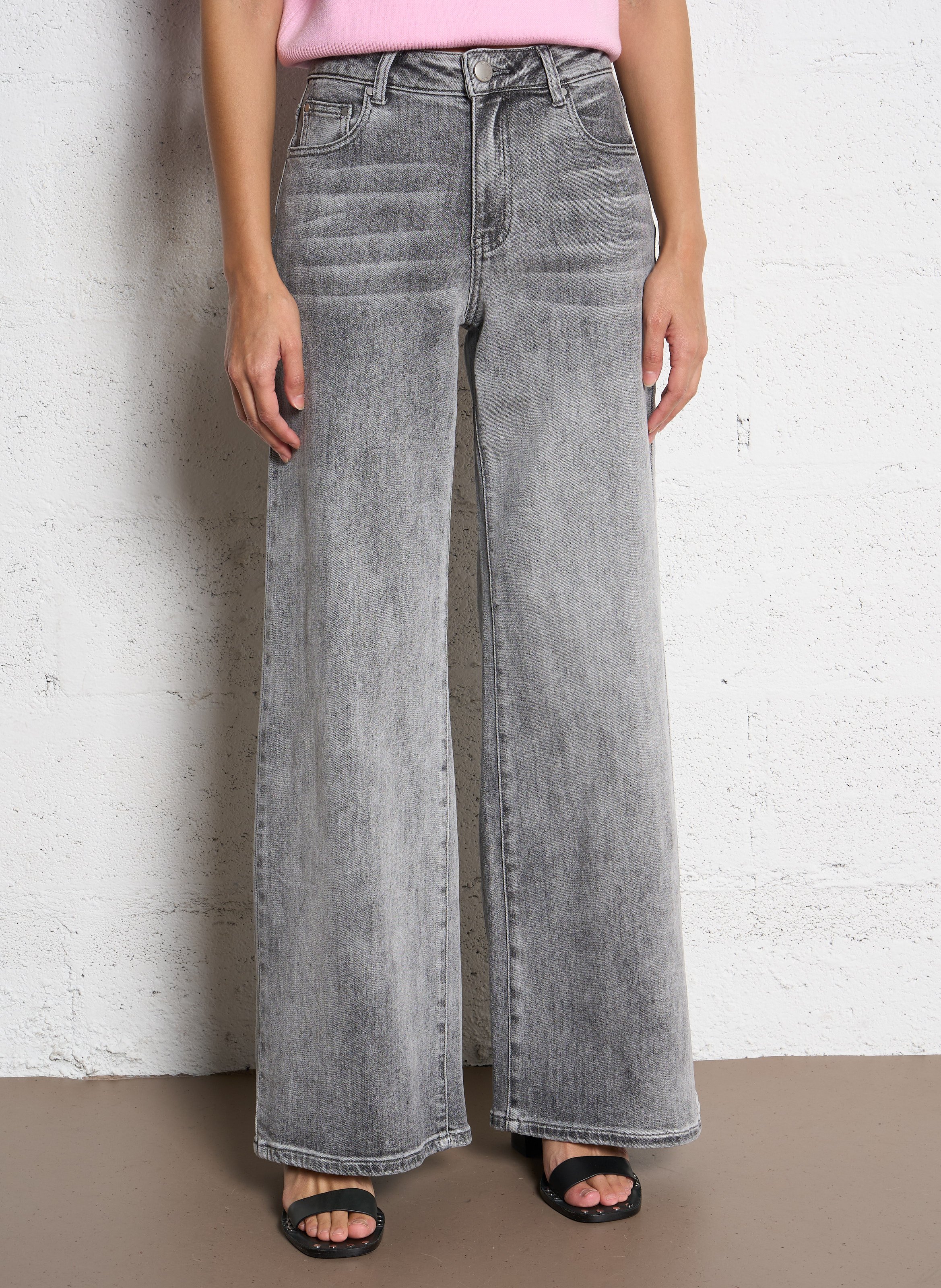 Weite Jeans aus Baumwoll-Mix SUNCOO