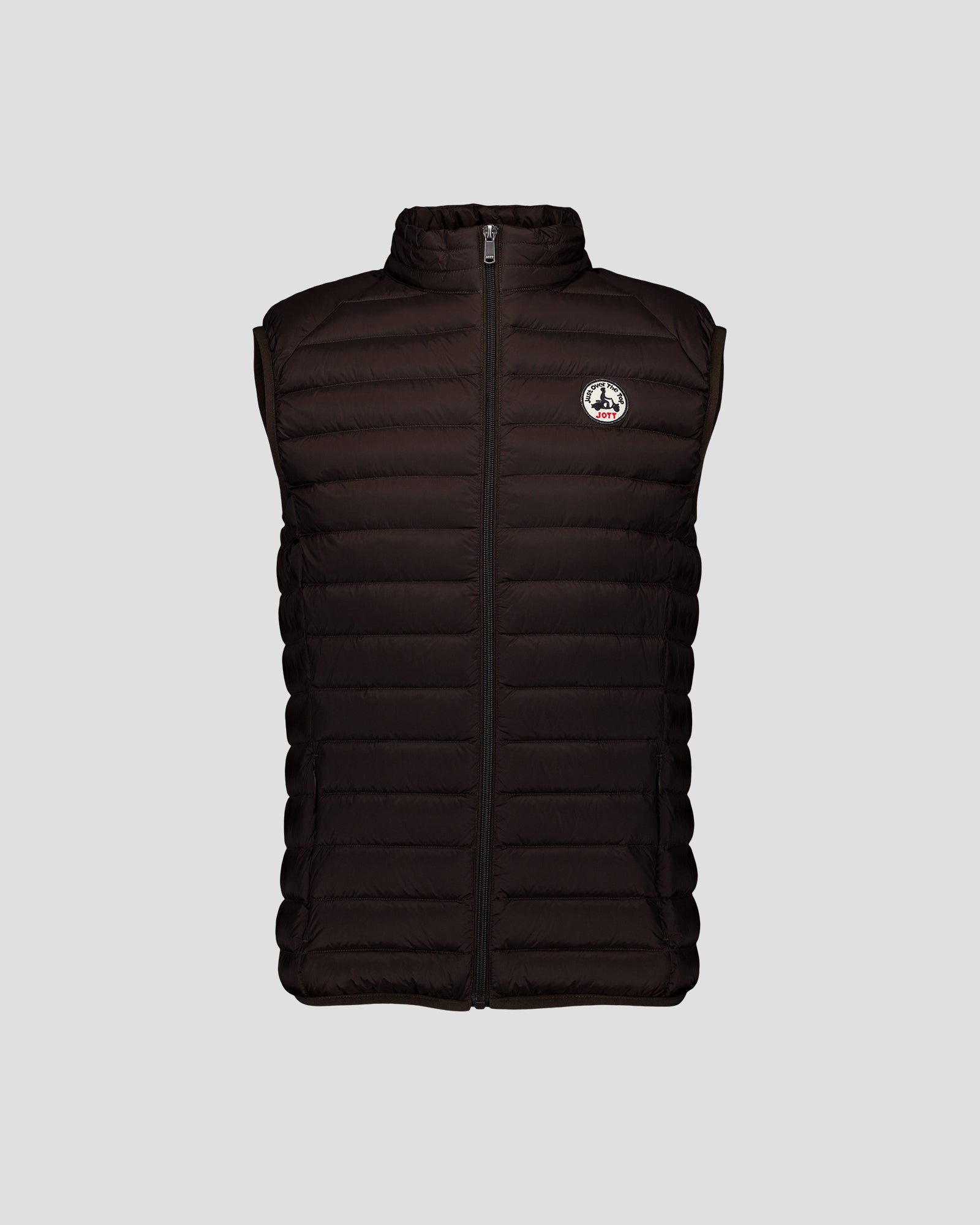 Black sleeveless puffer jacket JOTT Brown