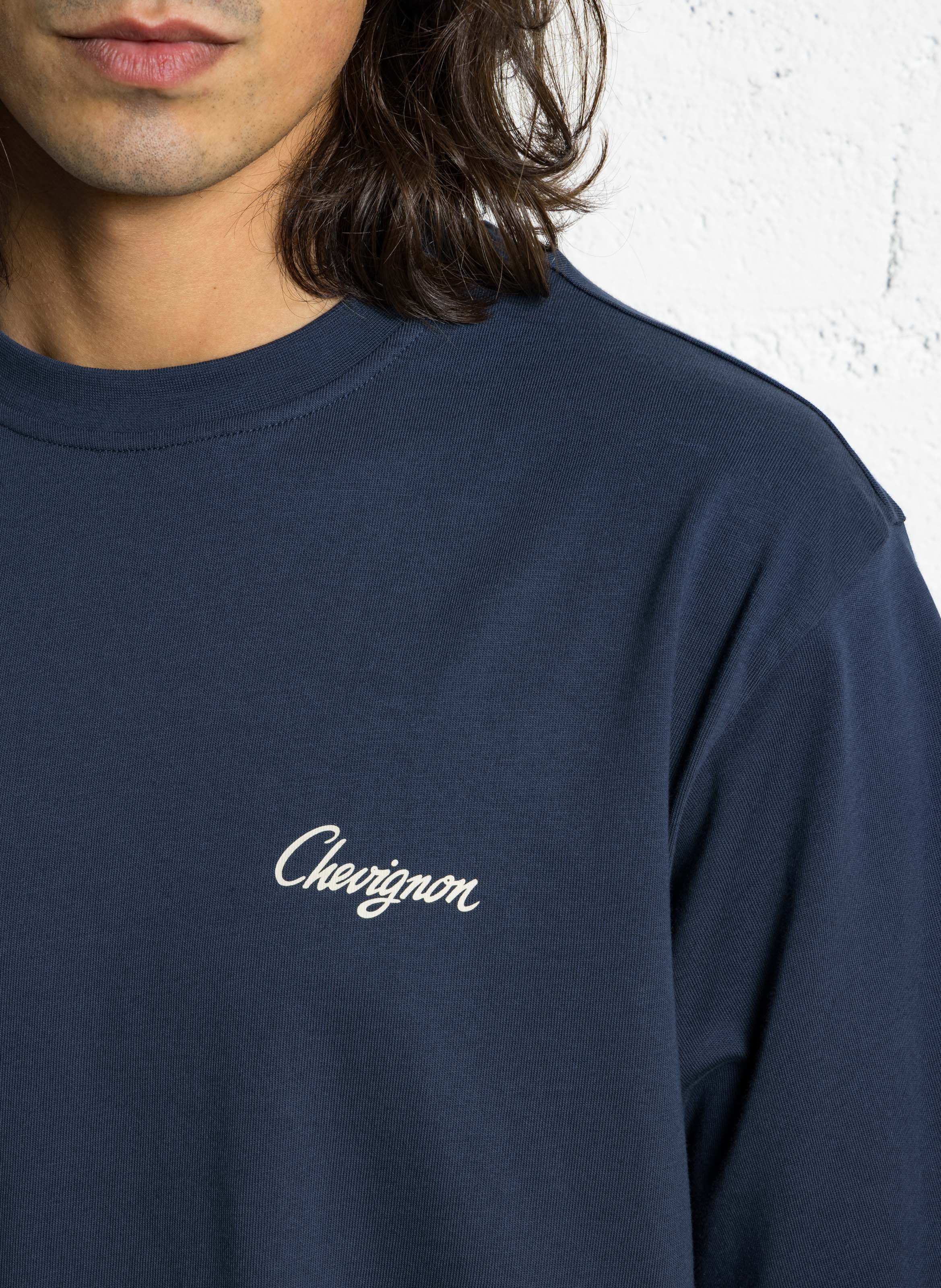 Tee-shirt oversize en coton bio  CHEVIGNON Bleu