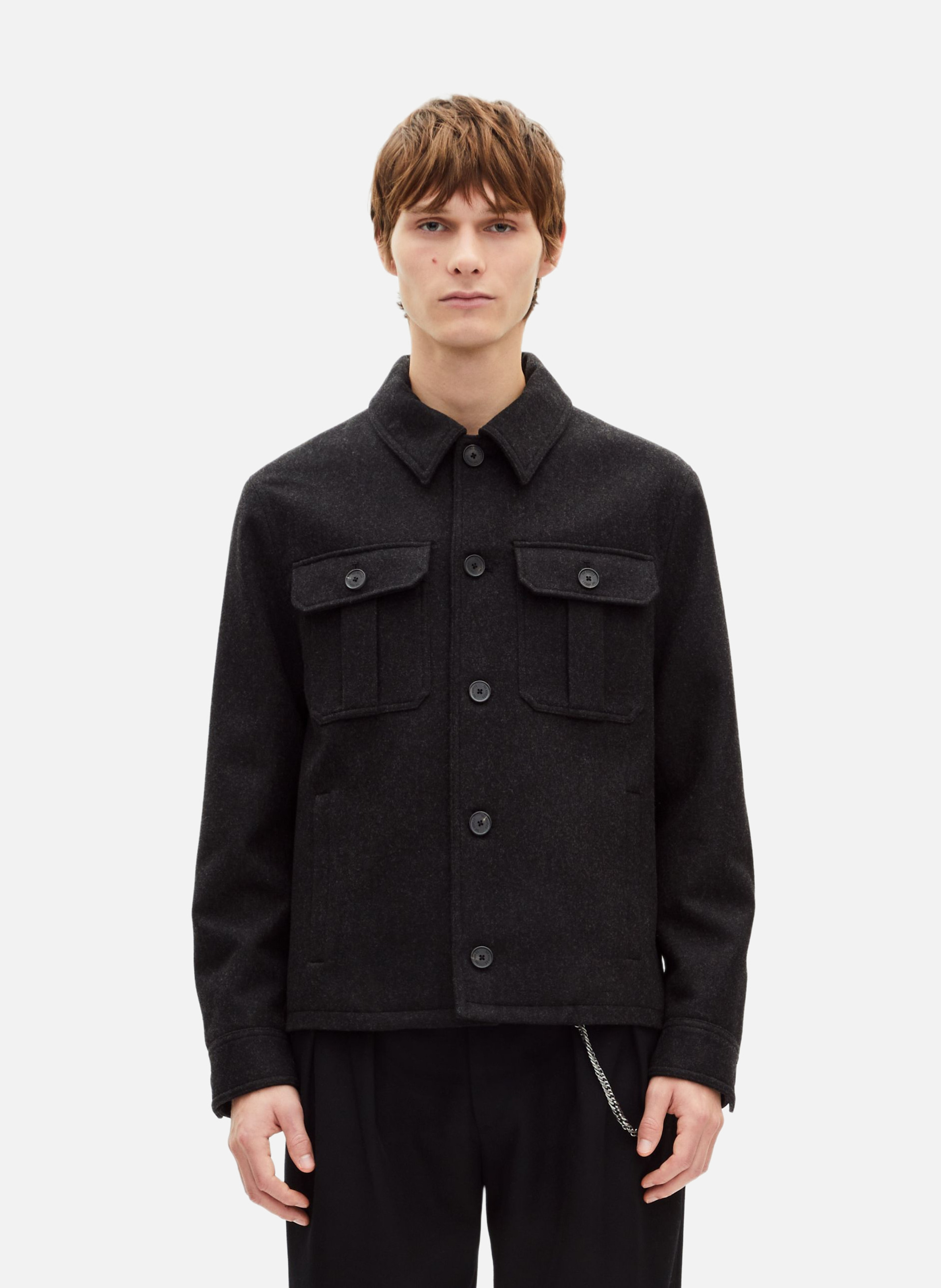 Low-cut loose-fit dress THE KOOPLES Grey