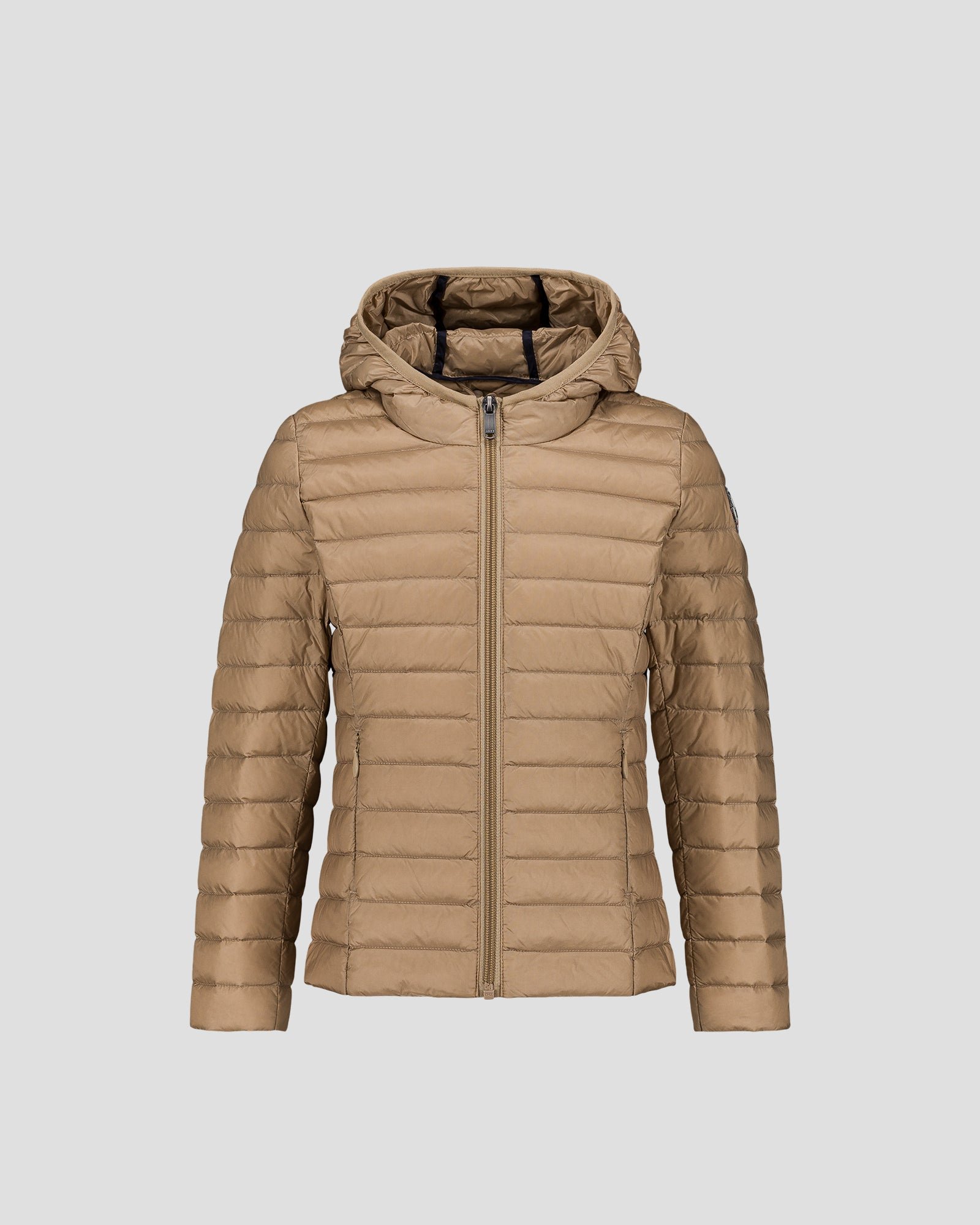 Carla lightweight hooded children's down jacket JOTT Beige