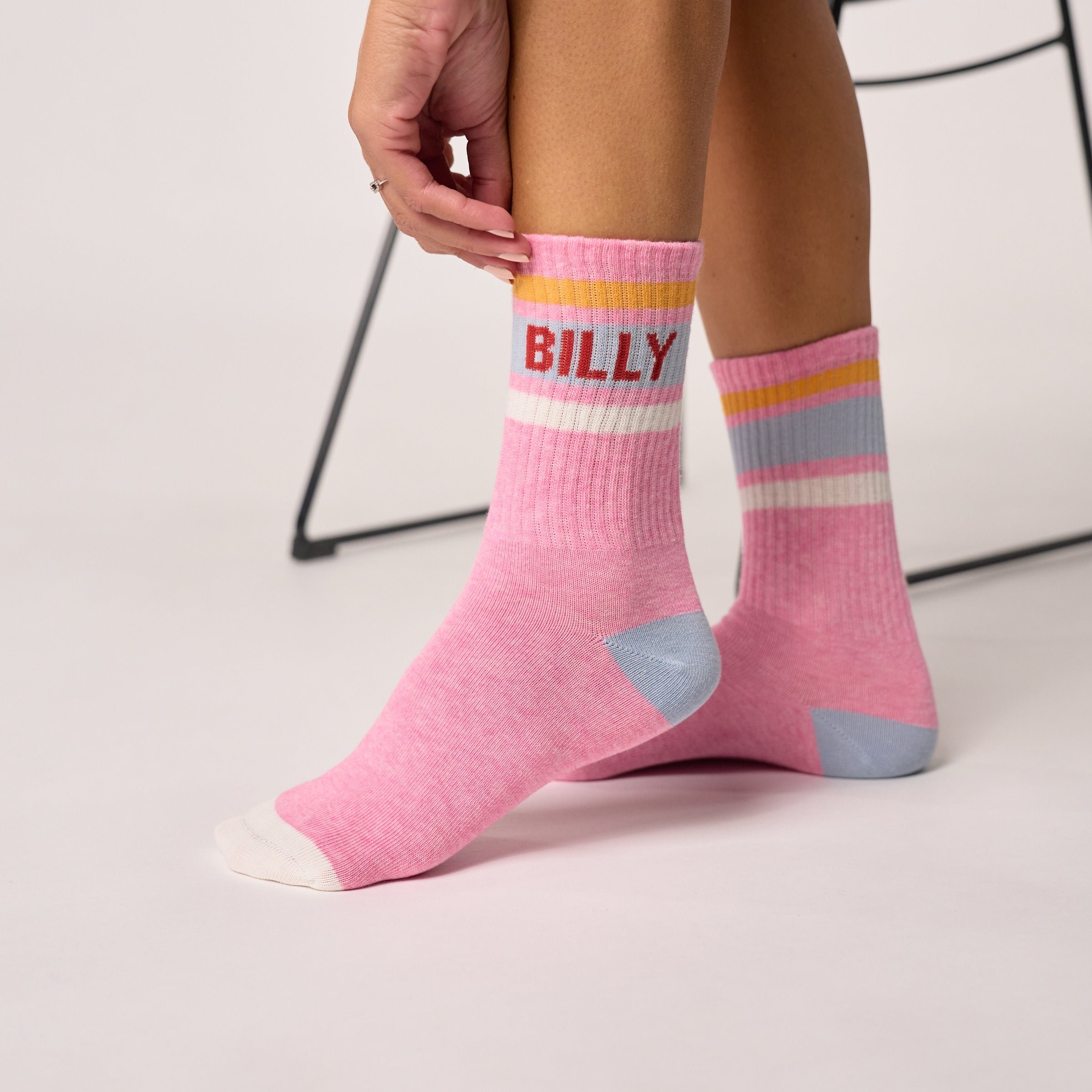 Cotton Tennis Socks BILLYBELT Pink