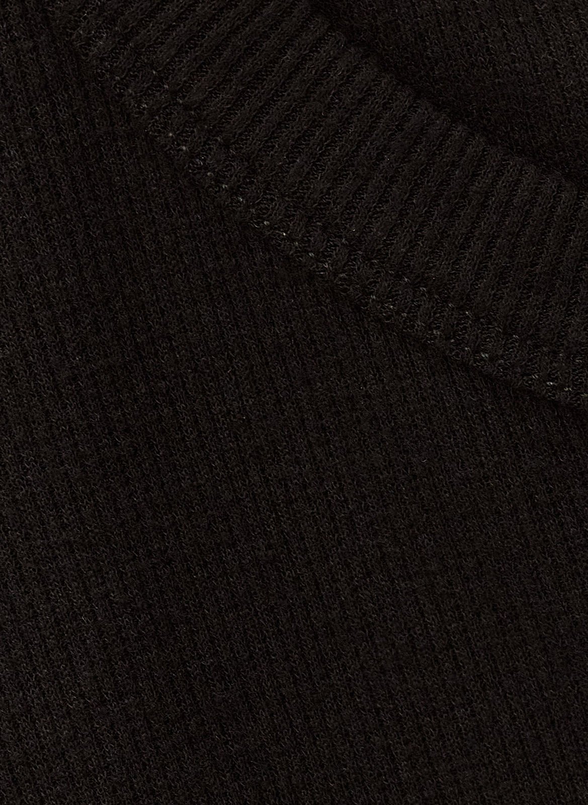 Straight ribbed round neck T-shirt BA&SH Black