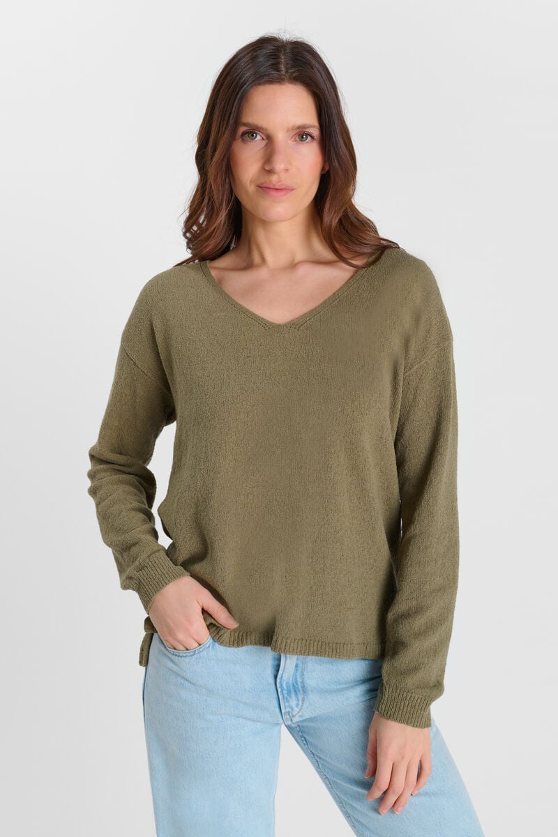 Sweater LE TEMPS DES CERISES Khaki