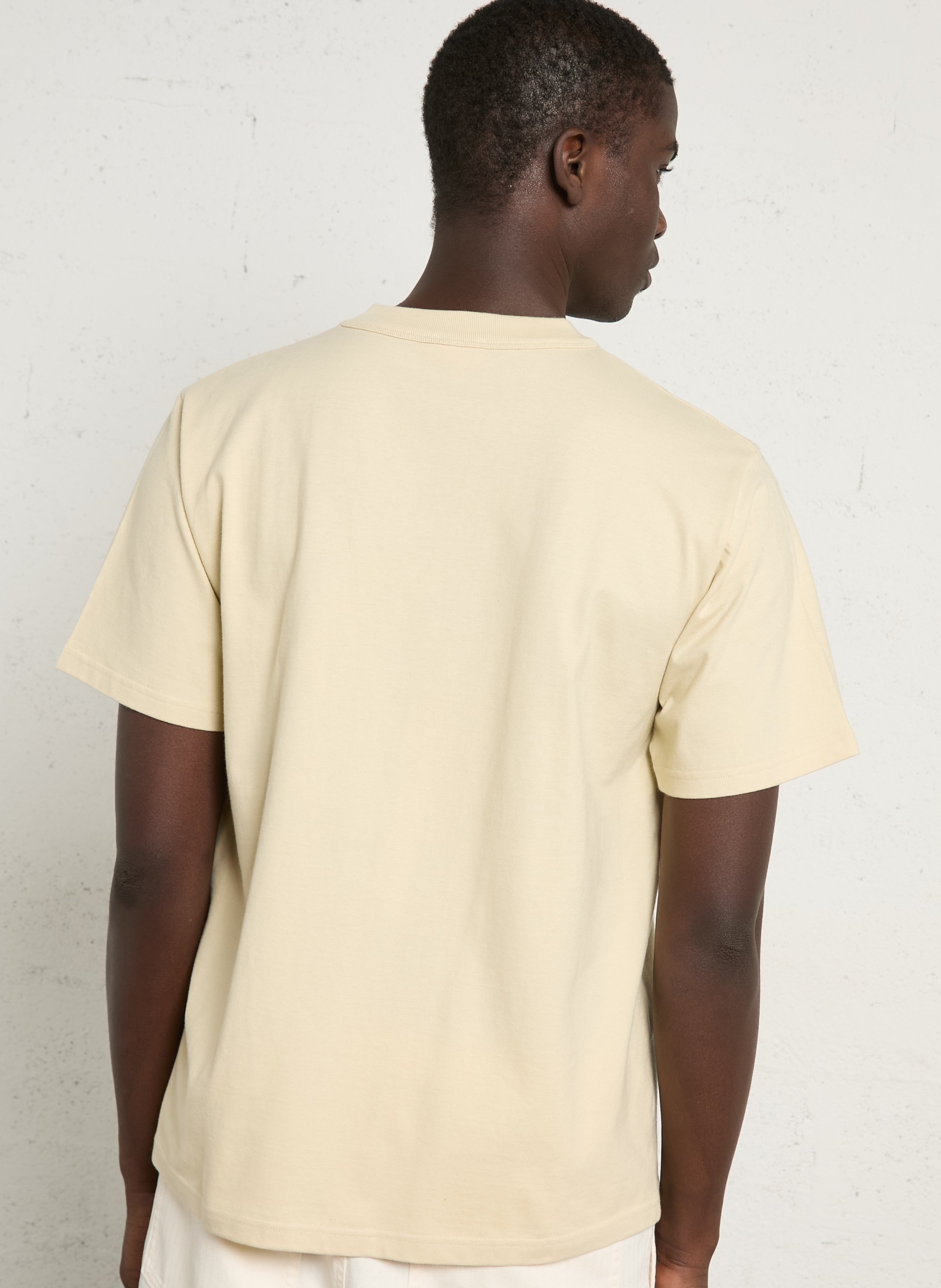 Geripptes T-Shirt aus Bio-Baumwolle mit gerippten Kanten ARMOR LUX Beige