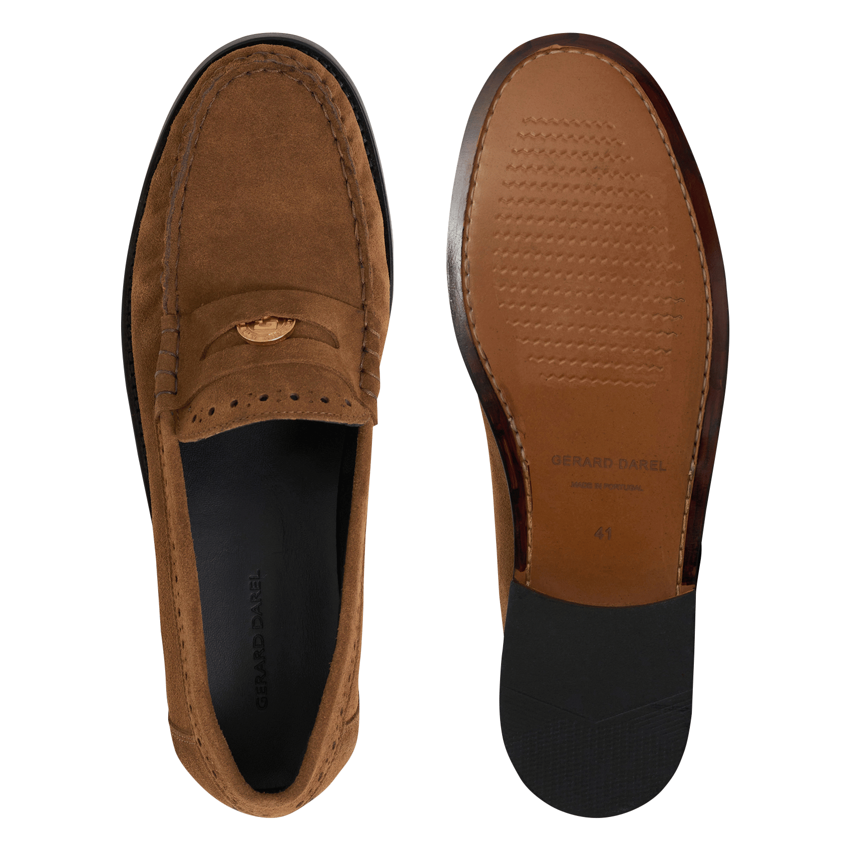 Mocassins en cuir GERARD DAREL Marron