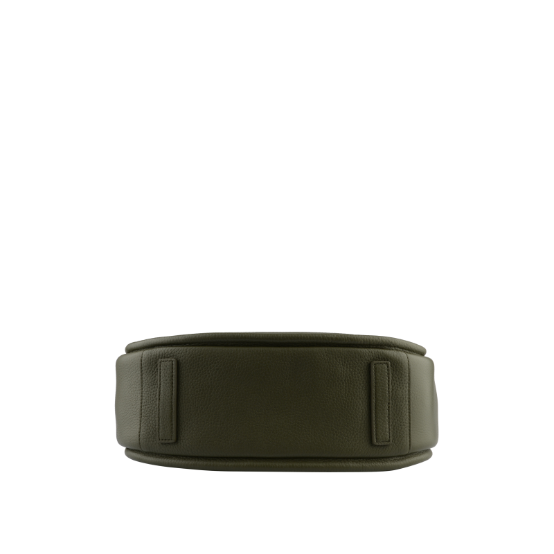 Calfskin leather shoulder bag Green