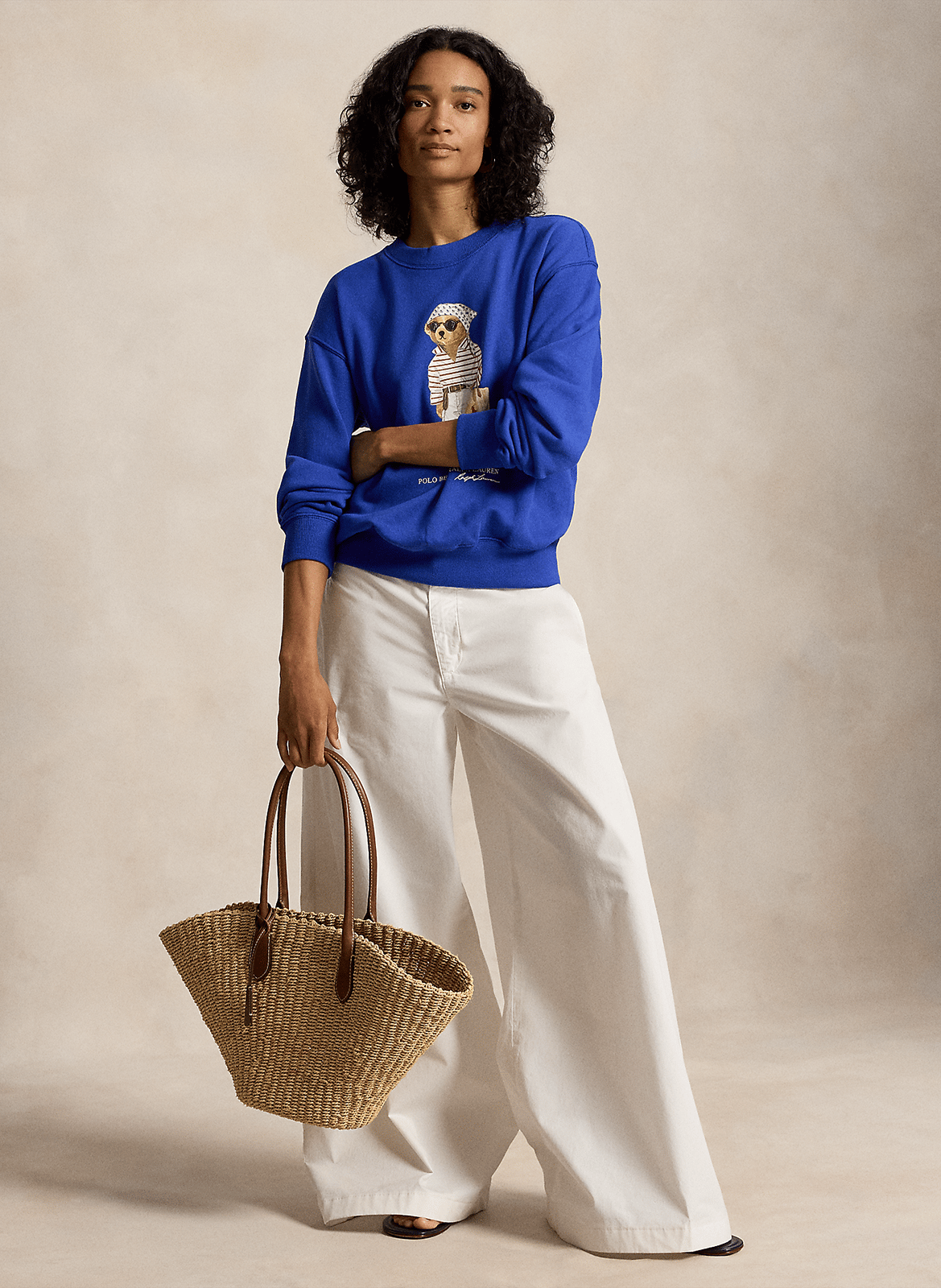 Sweatshirt droit sérigraphié  POLO RALPH LAUREN Bleu