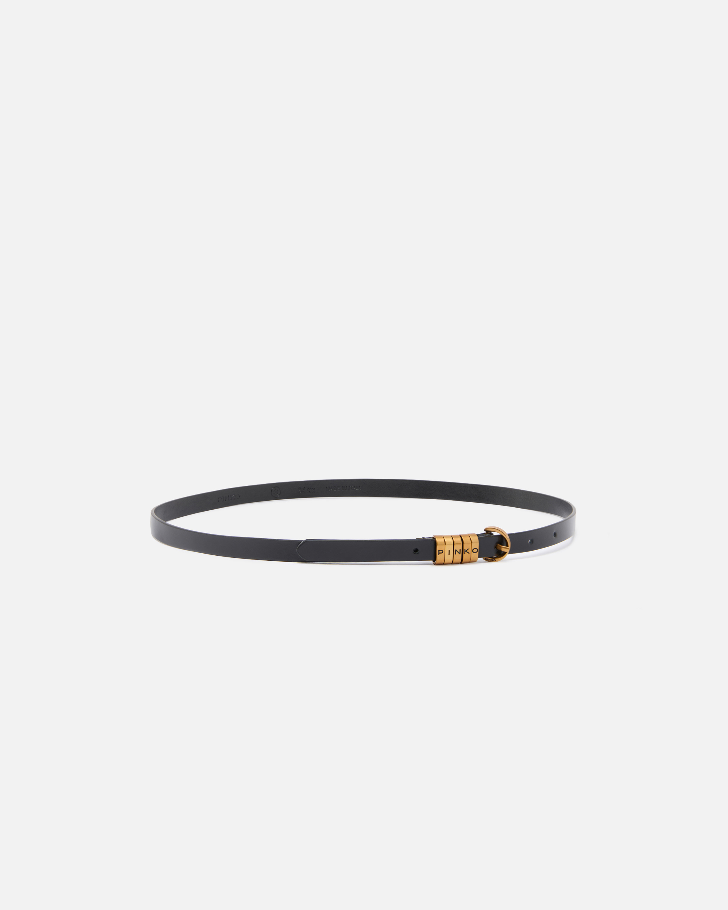 Belt with Pinko logo 1.2 cm Black