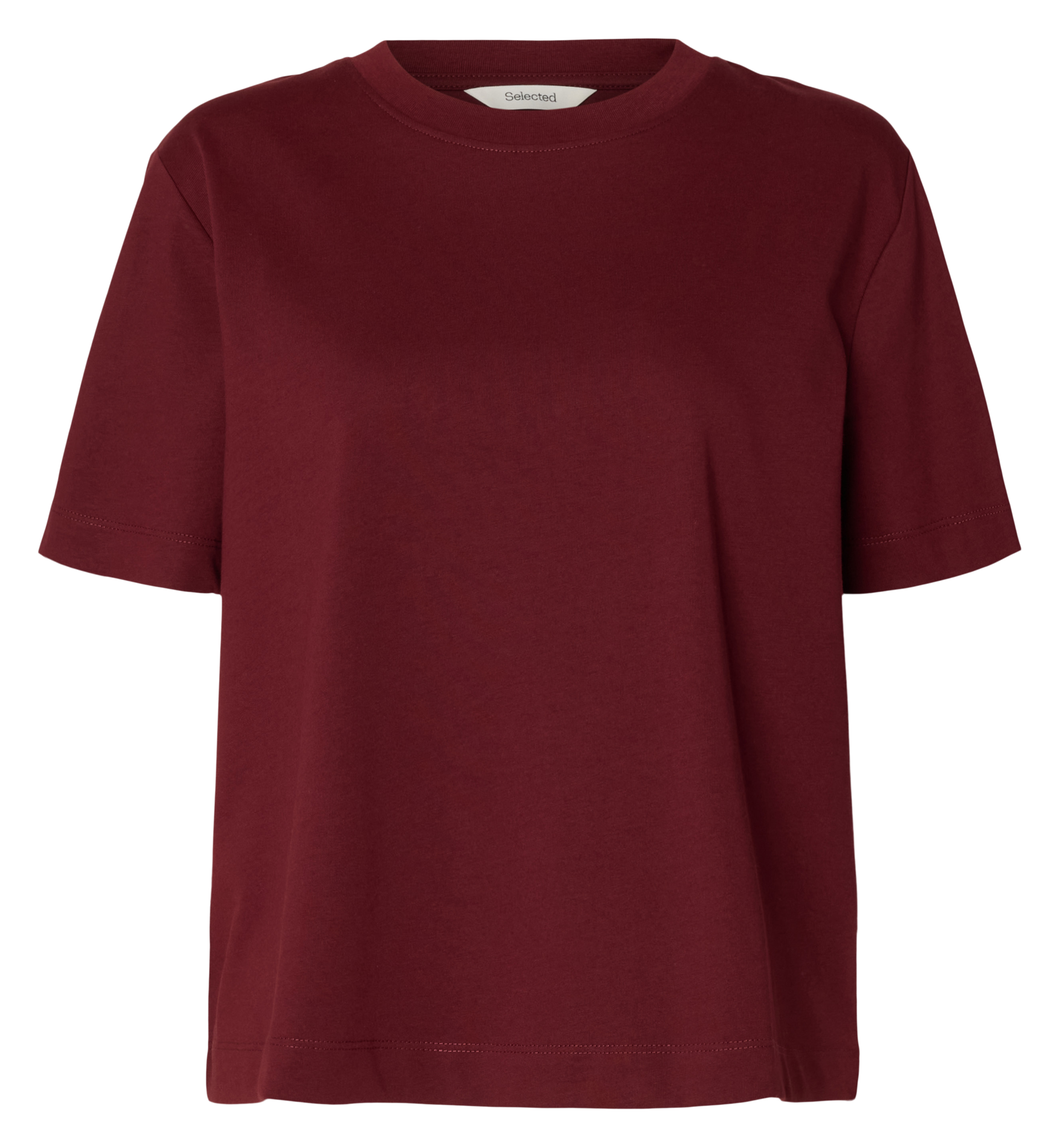 Oversize-T-Shirt aus Bio-Baumwolle  Tawny port