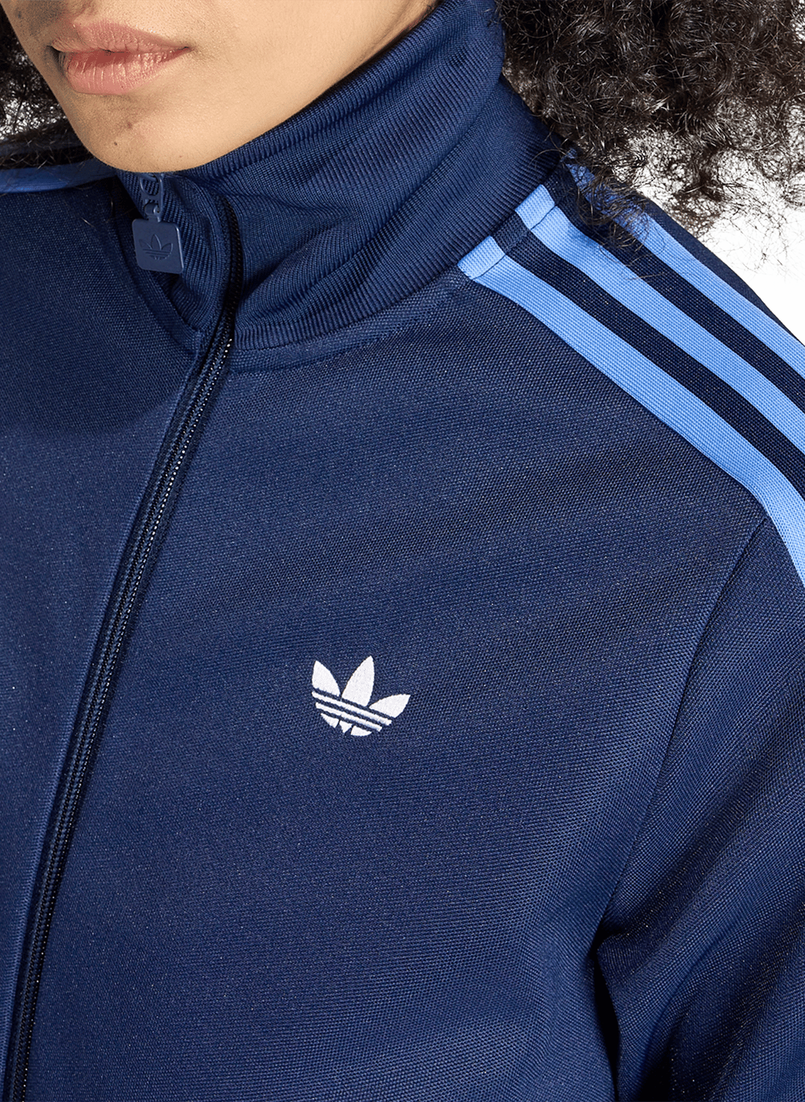 Jas met opstaande kraag in effen kleur ADIDAS Blauw