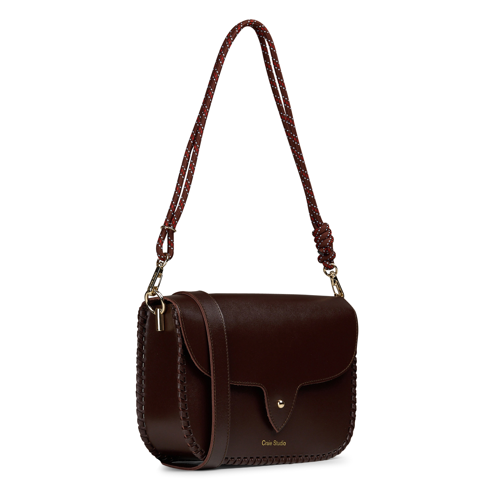 Dori leather shoulder bag CRAIE STUDIO Brown