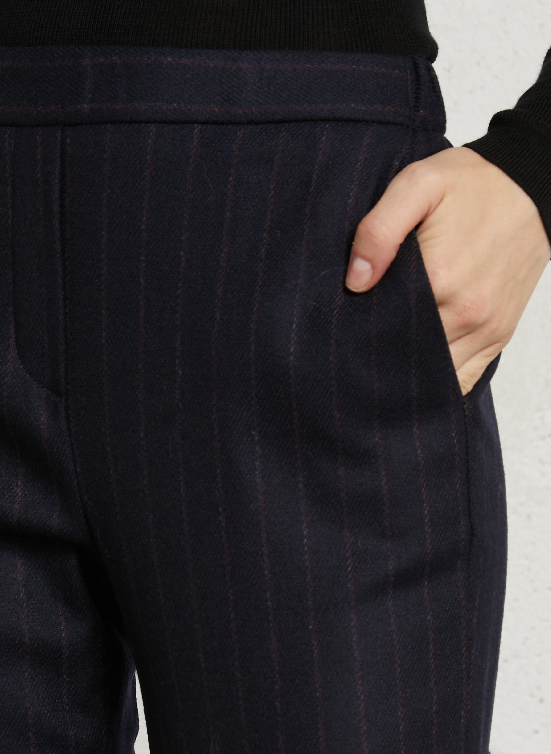 Straight wool-blend pants DIEGA Multicolored