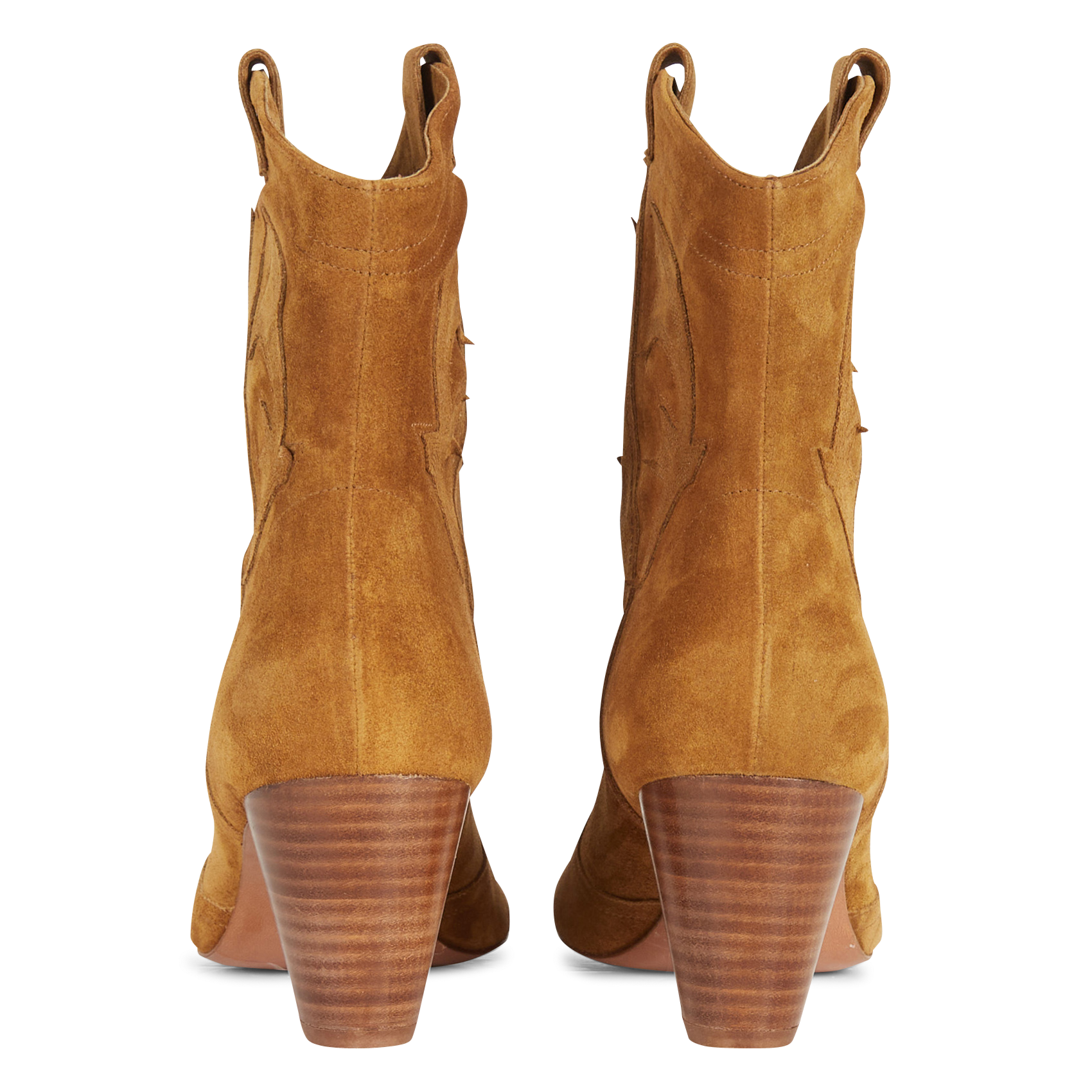 Bottines en cuir de vachette  BA&SH Marron