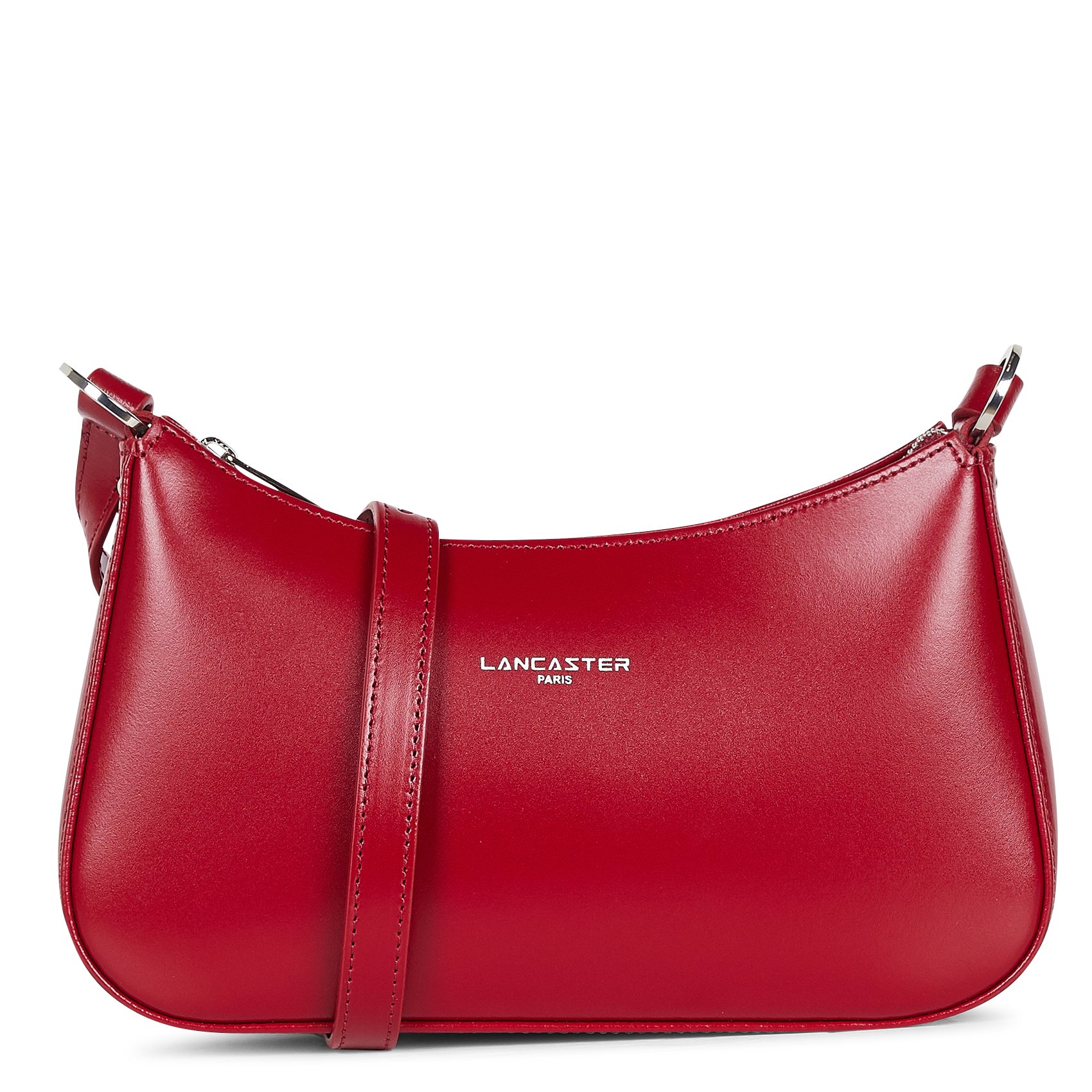 Smooth leather baguette bag LANCASTER PARIS