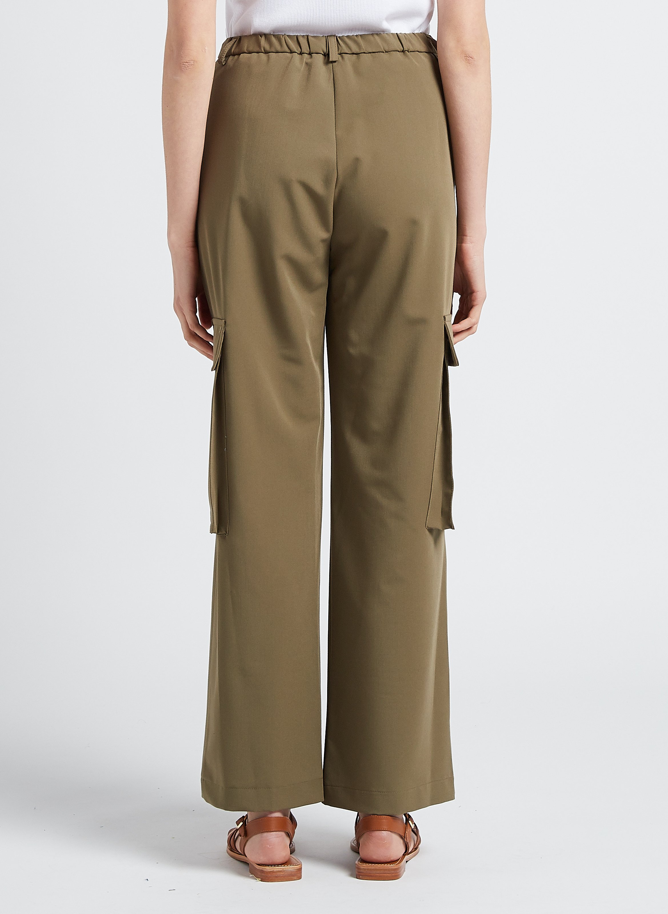 Weite Hose mit Cargotaschen IMPERIAL Khaki