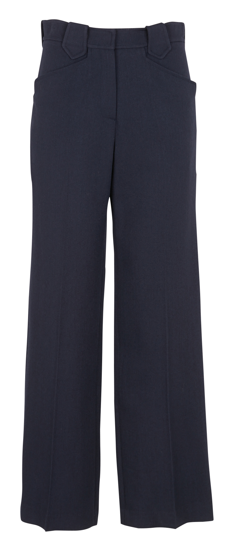 Pantalon large en laine vierge mélangée MARGAUX LONNBERG Bleu